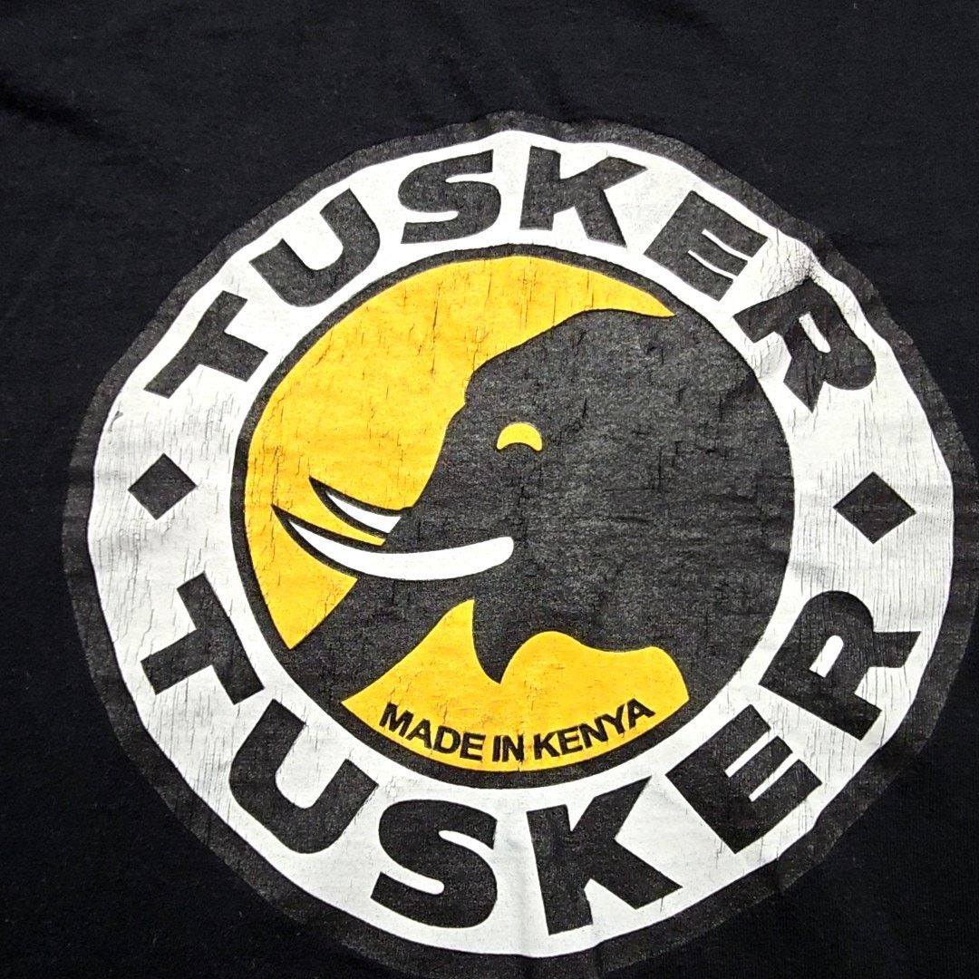 Vintage Vintage Tusker Beer Graphic Tee Black Elephant L Kenya Shirt Size US L / EU 52-54 / 3 - 2 Thumbnail