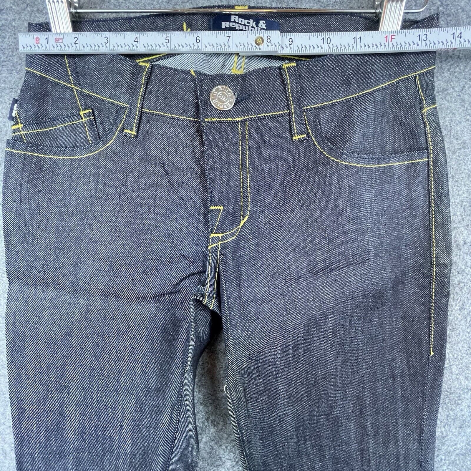 Rock & Republic Rock & Republic Jeans Women 24 Roth Flare Contrast Stitching Size 24" / US 00 / IT 34 - 5 Thumbnail