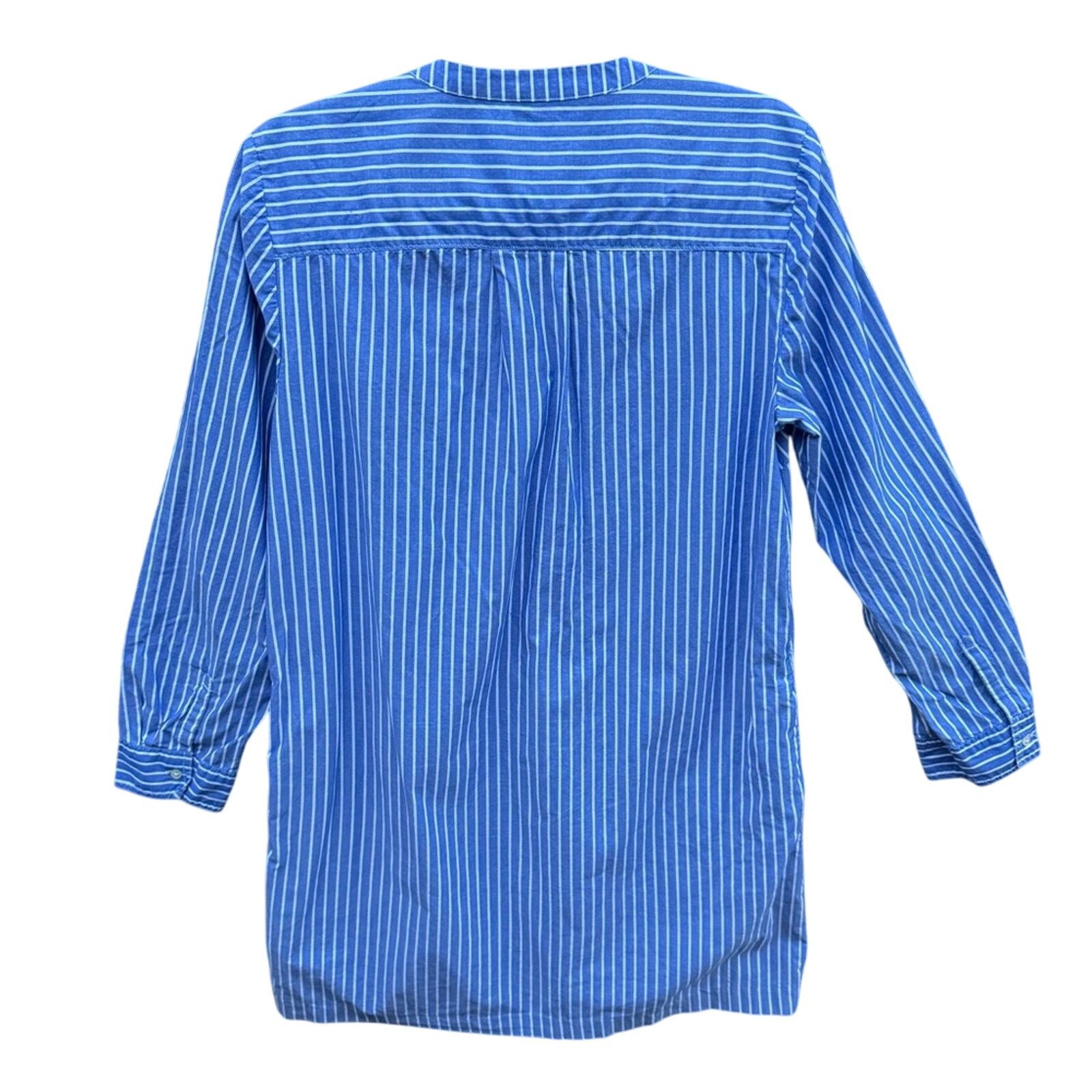 Gap Gap Womens Medium Cotton V Neck Long Sleeve Shirt Dress Size M / US 6-8 / IT 42-44 - 4 Thumbnail