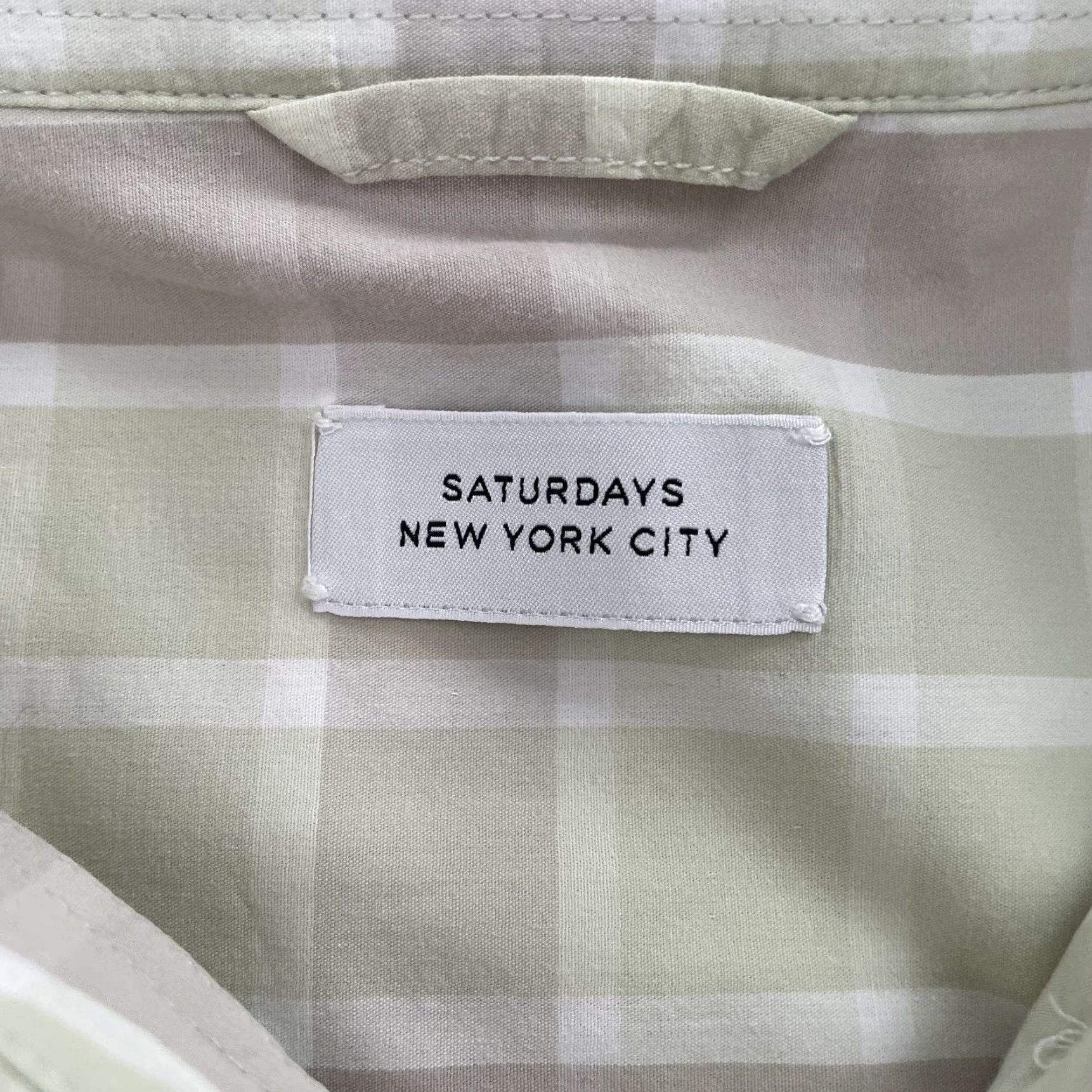 Saturdays NYC VINTAGE Saturdays NYC Plaid Button-Up Shirt Adult XL Green Long Sleeve Casual Mens Size US XL / EU 56 / 4 - 4 Thumbnail