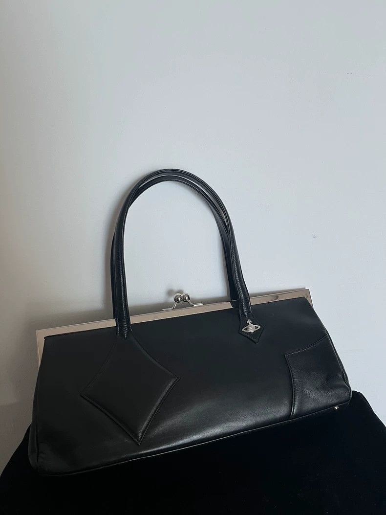 Vivienne Westwood Vivienne Westwood Black Clutch Handbag Size ONE SIZE - 8 Thumbnail