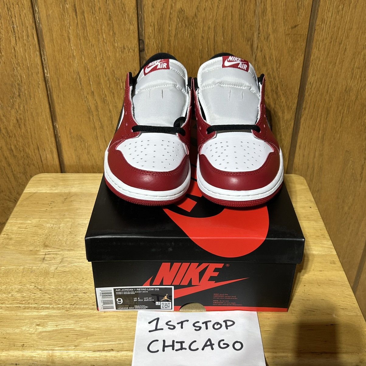 Nike Nike Air Jordan 1 Low OG Chicago 2025 HQ6998-600 Men’s 9 NEW Size US 9 / EU 42 - 2 Thumbnail