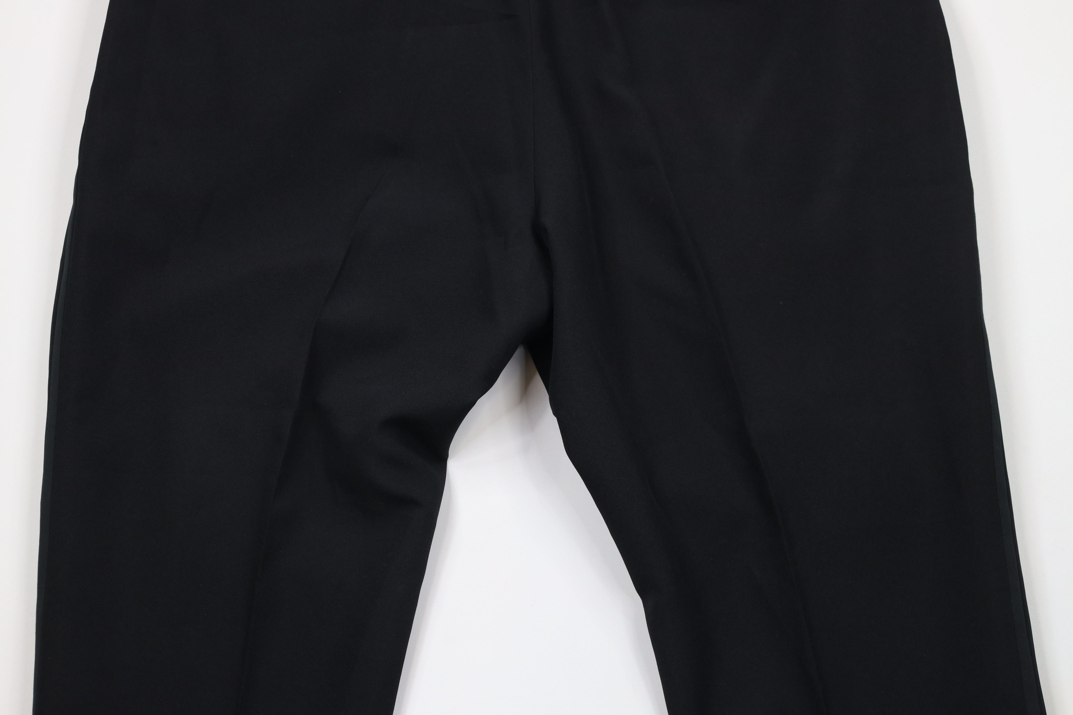 Vintage Vintage 90s Satin Striped Buckle Waist Tuxedo Pants Black Size US 44 / EU 60 - 10 Thumbnail