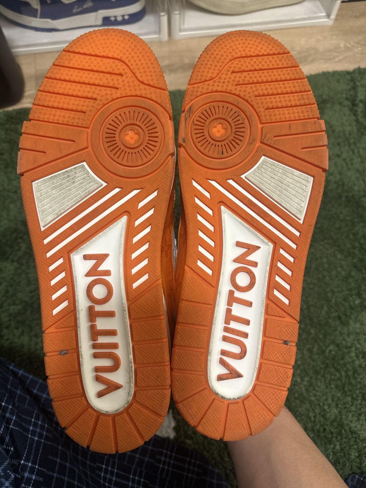 Louis Vuitton Louis Vuitton LV Trainer Low #54 Mini Monogram - orange Size US 9 / EU 42 - 9 Thumbnail