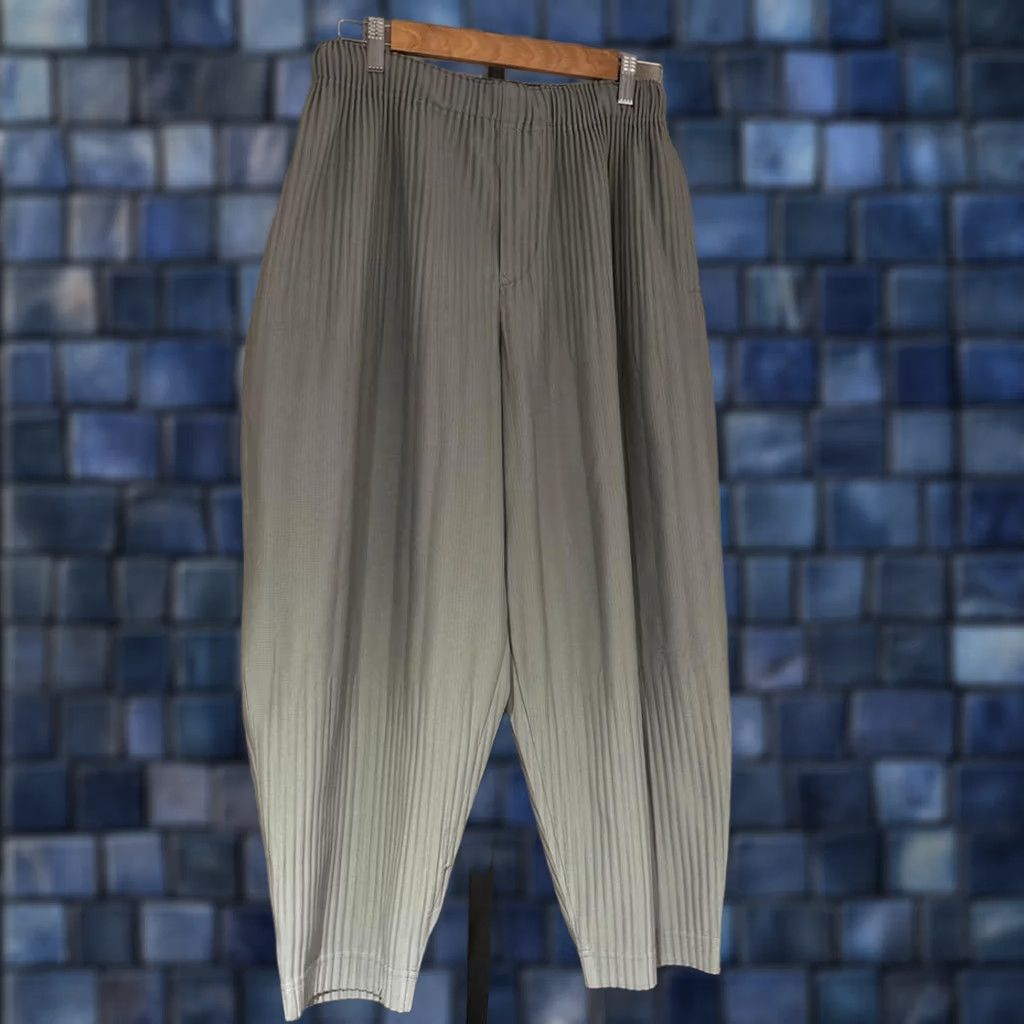 Issey Miyake ISSEY MIYAKE HOMME PLISSE PLEATED PANTS SIZE S MULTICOLOR MEN USED Size US 29 - 1 Thumbnail