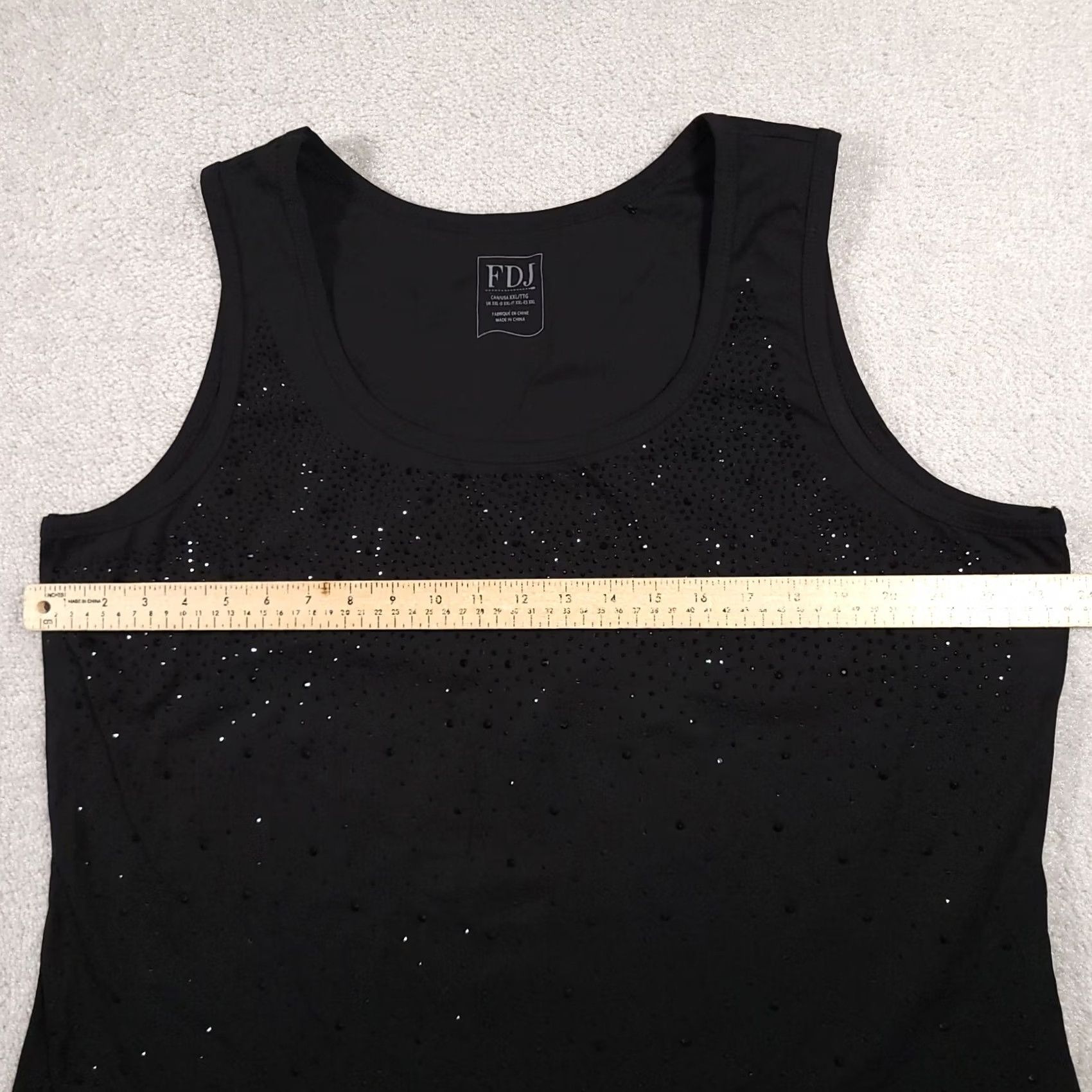 Vintage FDJ French Dressing Tank Women’s XXL Black Studded Sleeveless Scoop Shirt Jeans Shirt Tank Top Casual Party/Cocktail Travel Womens Size S / US 4 / IT 40 - 5 Thumbnail