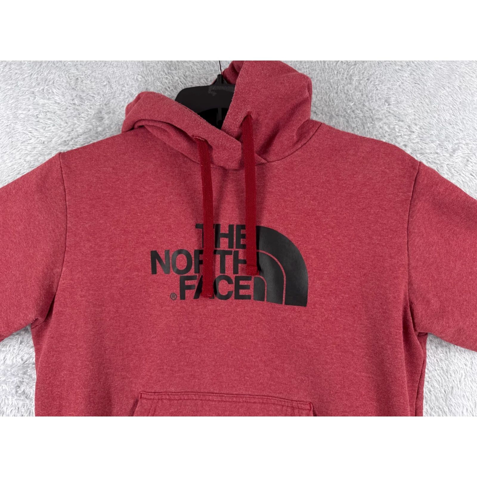The North Face The North Face Men Hoodie Sweatshirt Pullover Red M Cotton Jersey Pocket Logo Regular Size - Shirt? Size US M / EU 48-50 / 2 - 4 Thumbnail