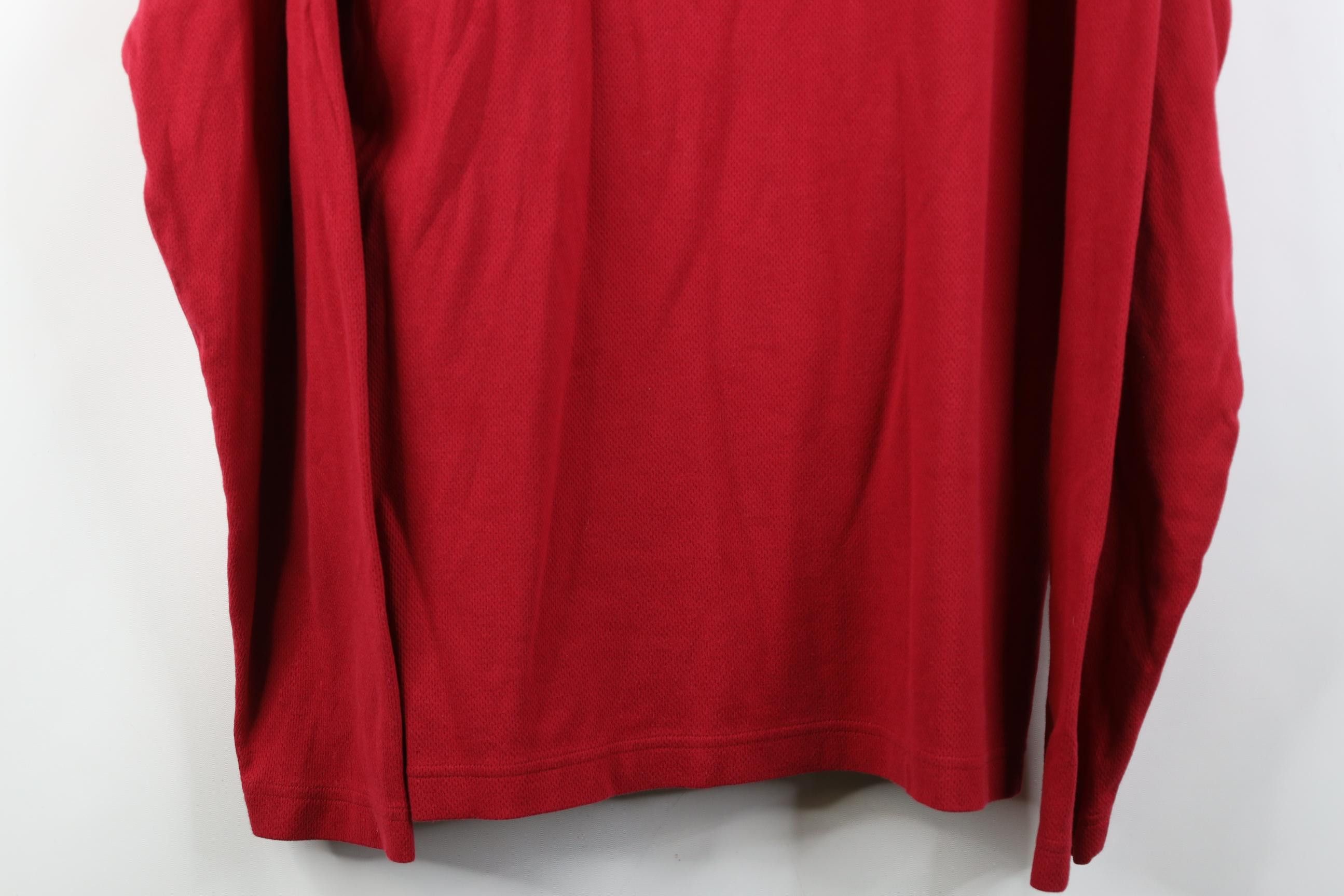 Lands' End Vintage 90s Lands End Thermal Waffle Knit 1/4 Zip Sweater Size US L / EU 52-54 / 3 - 3 Thumbnail