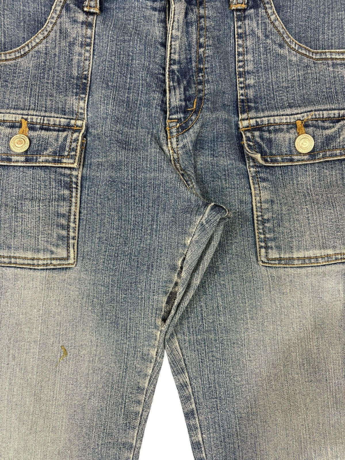 Hysteric Glamour Vintage Oririn Faded Wash Bush Pants Flare Jeans Size 31" - 9 Thumbnail