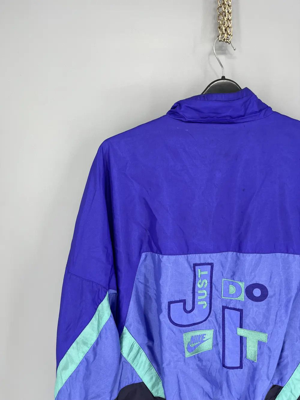 Vintage 80s Vintage Nike Just do it Nylon Track Top Jacket Size US XXL / EU 58 / 5 - 12 Thumbnail