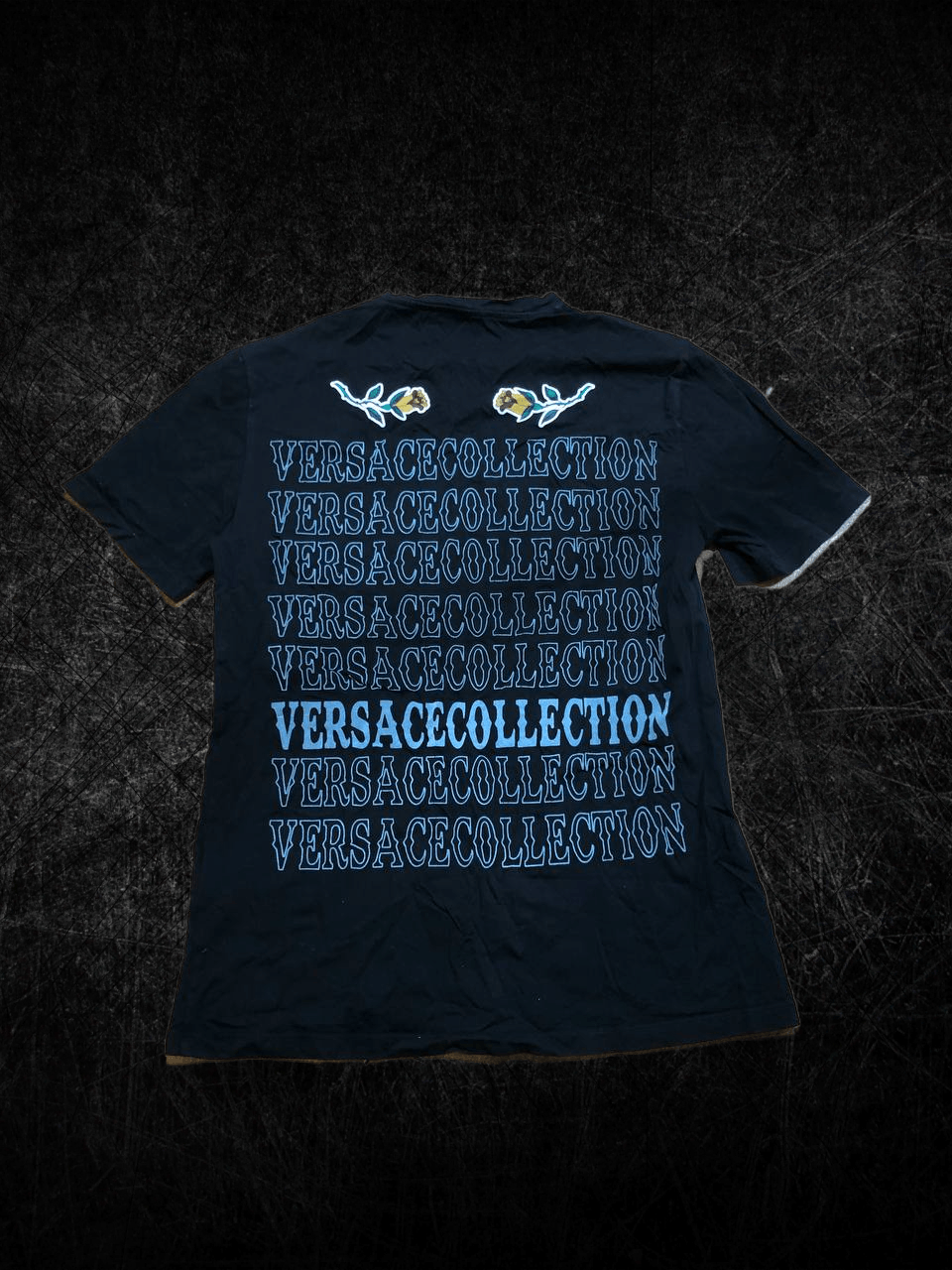 Versace Versace Collection Black Crew Neck T-Shirt Logo Size US XS / EU 42 / 0 - 1 Thumbnail