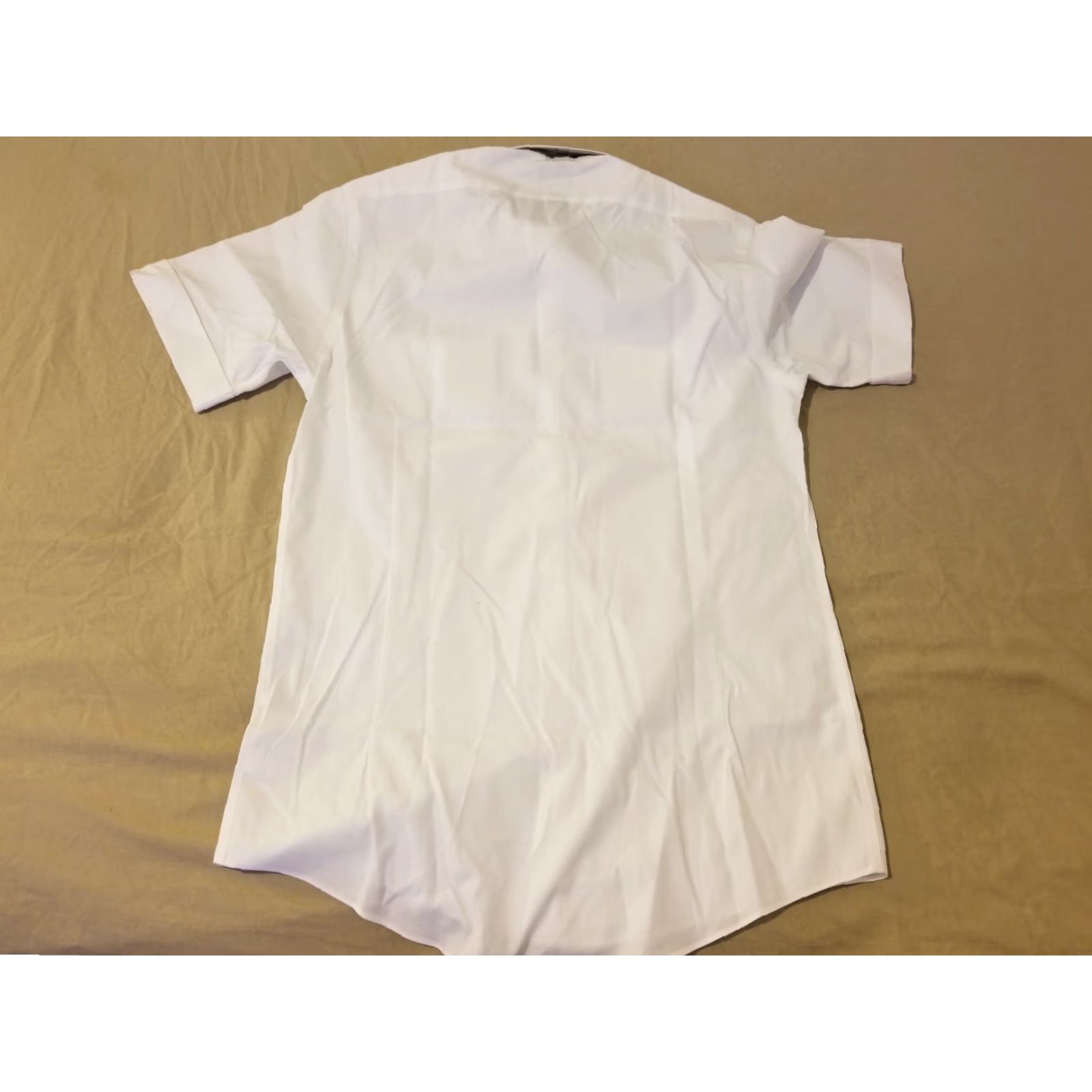 Brooks Brothers VINTAGE Brooks Brothers NetJets Dress Shirt Mens Short Sleeve 15.5 White Button Shirt Size 42R - 8 Thumbnail
