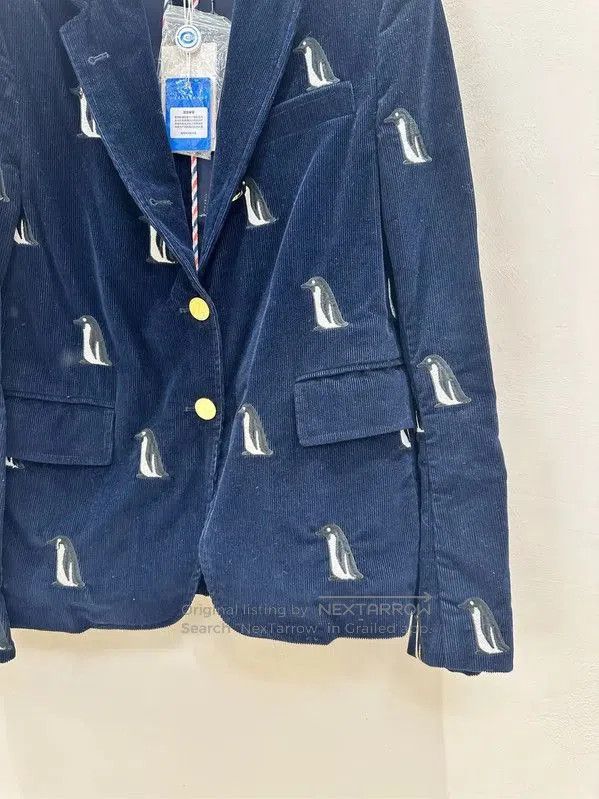 Thom Browne Thom Browne Navy Blue Cotton Long Sleeve Jacket . Size US S / EU 44-46 / 1 - 3 Thumbnail