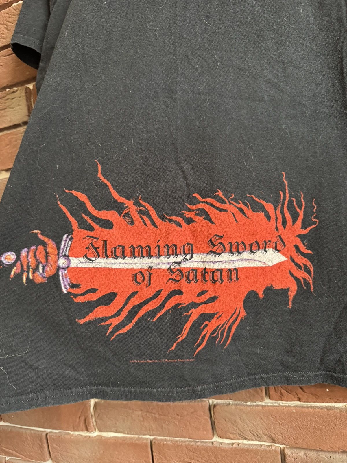 Band Tees 00s Impaled Nazarene Satan Vintage Black Metal Band Tee Size US L / EU 52-54 / 3 - 5 Thumbnail