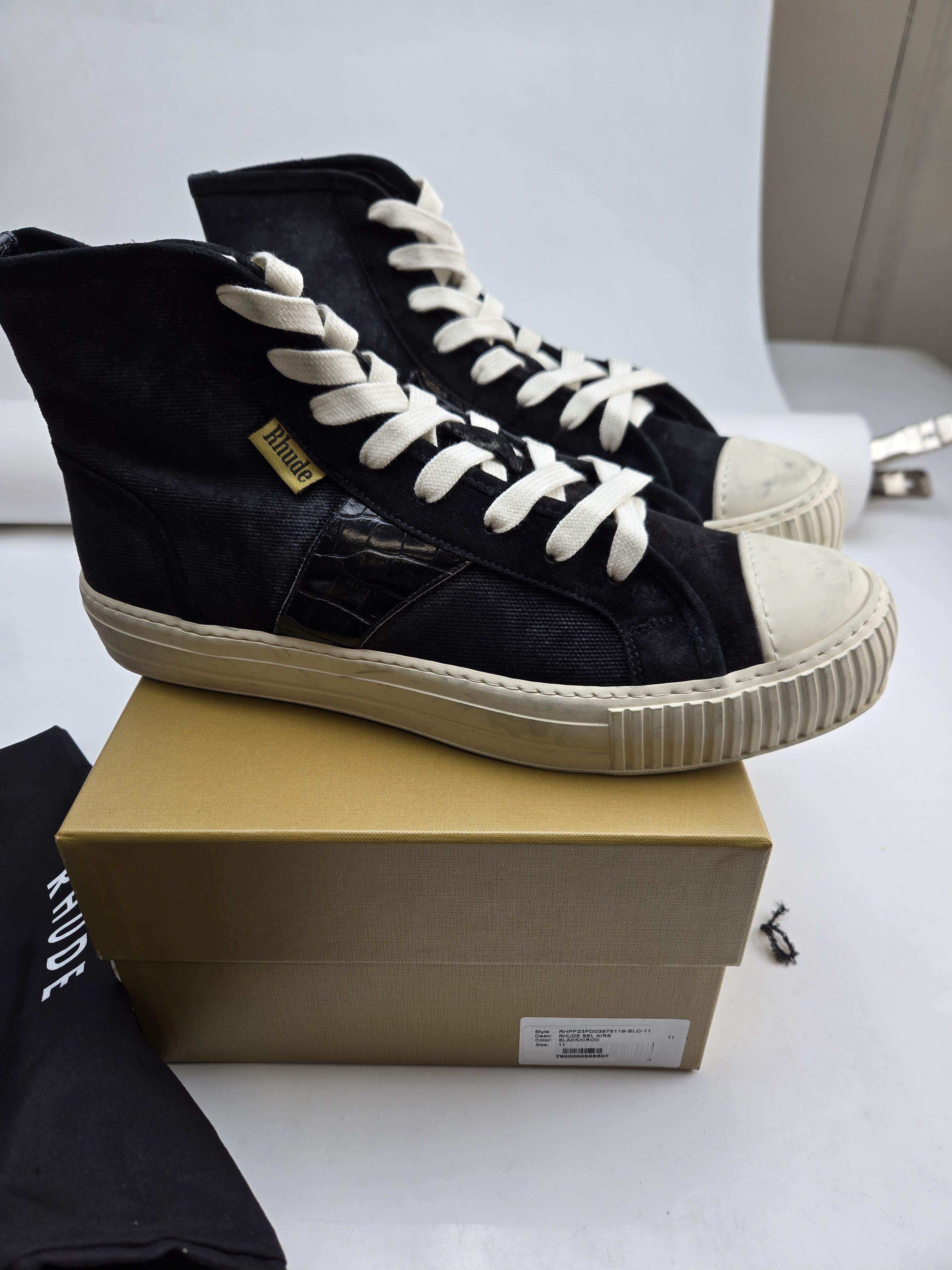 Rhude Rhude Bel Air Black/Croc Size US 11 / EU 44 - 2 Thumbnail