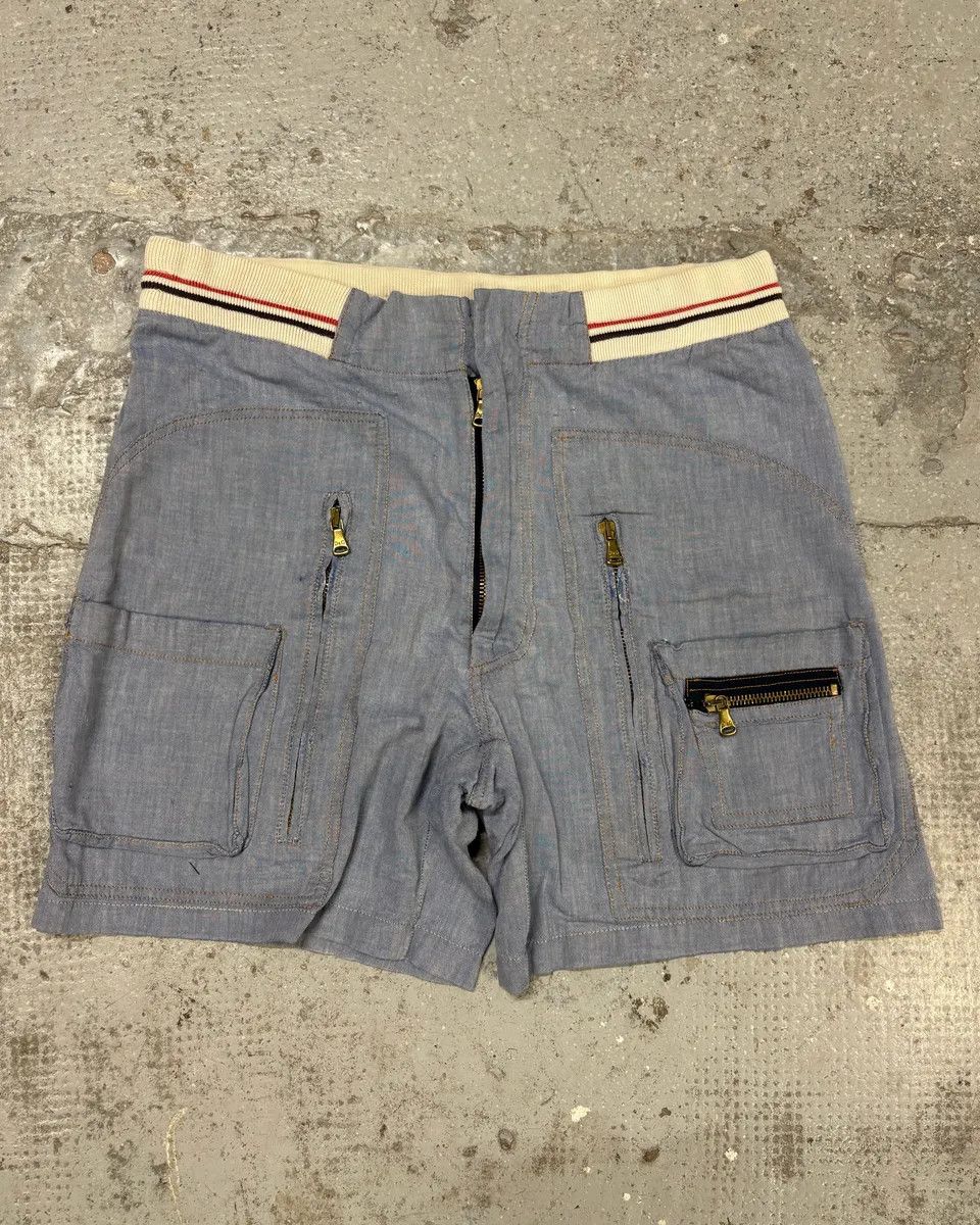 SS2003 Dolce & Gabbana Linen Cargo Zip Short