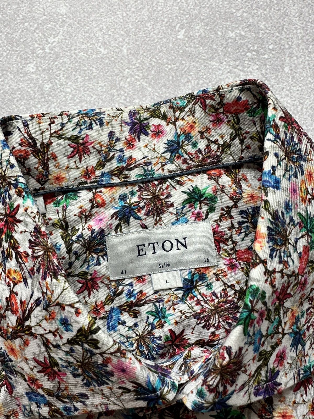 Eton shirts for men ETON Slim-fit Cotton Floral Sport size L Size US L / EU 52-54 / 3 - 6 Thumbnail