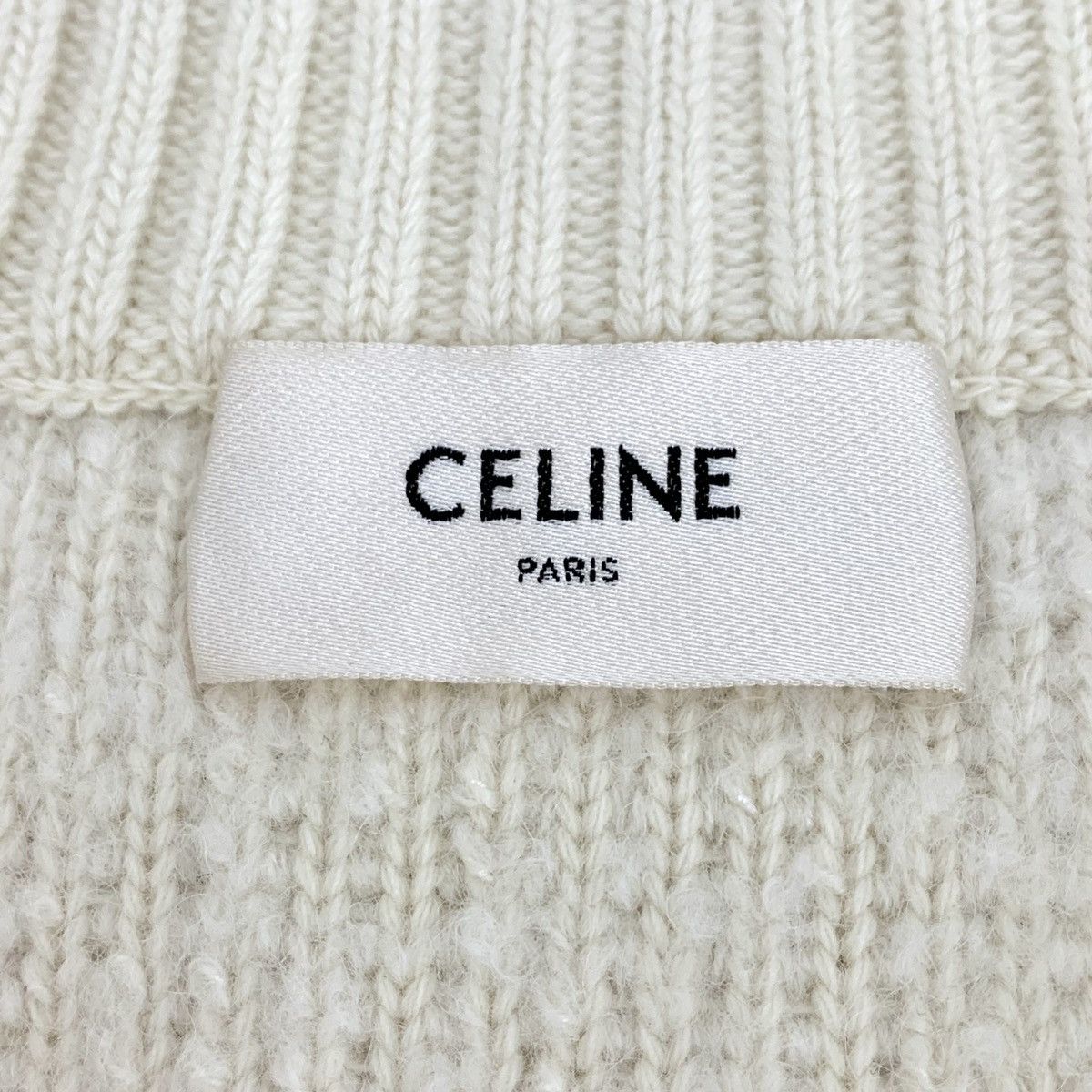 Celine Celine Beige Teddy Wool Lapel Long Sleeve Knit Sweater Size XS / US 0-2 / IT 36-38 - 5 Thumbnail