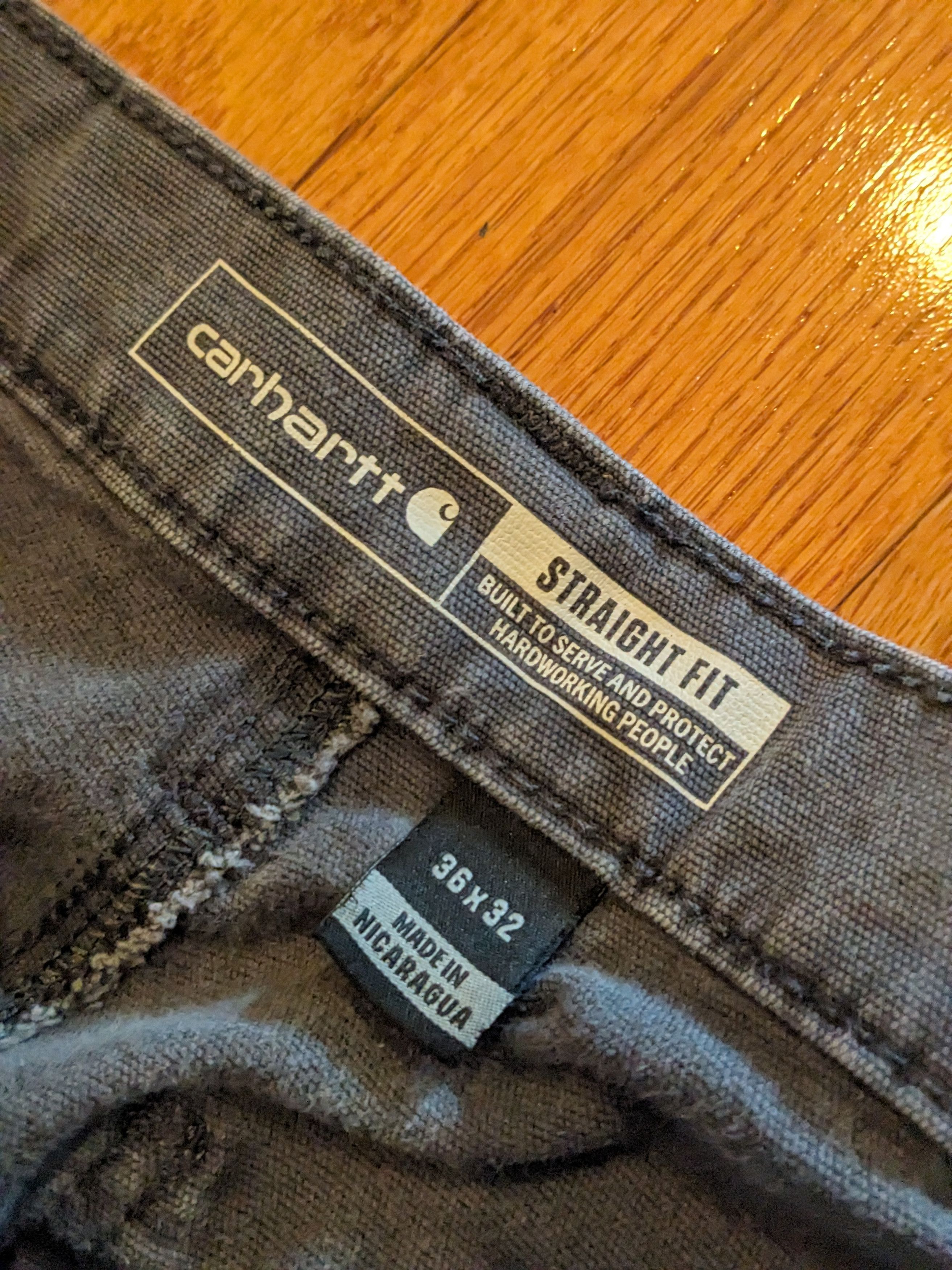 Carhartt × Designer Carhartt Straight Fit Gray 36x32 Pants Size US 36 / EU 52 - 3 Thumbnail