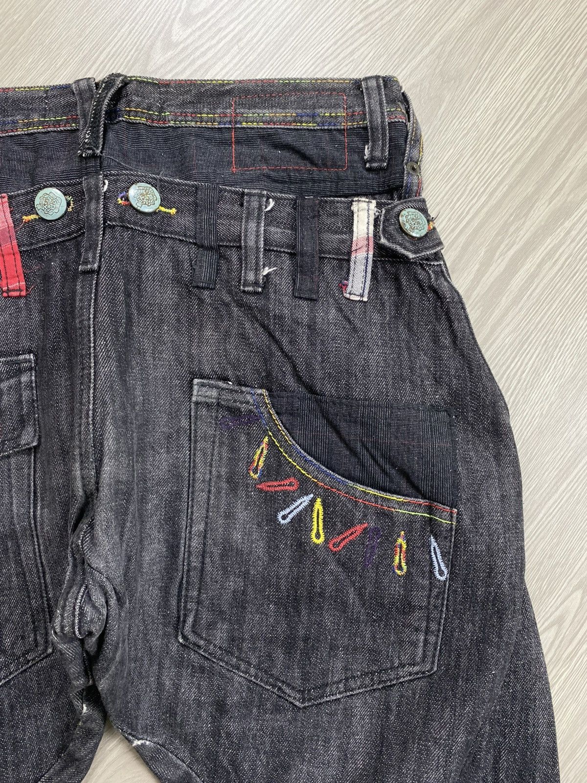 Number (N)ine 🇯🇵2000s Breathmint Double Waist Punk Multipocket Y2K Jeans Size US 29 - 16 Thumbnail