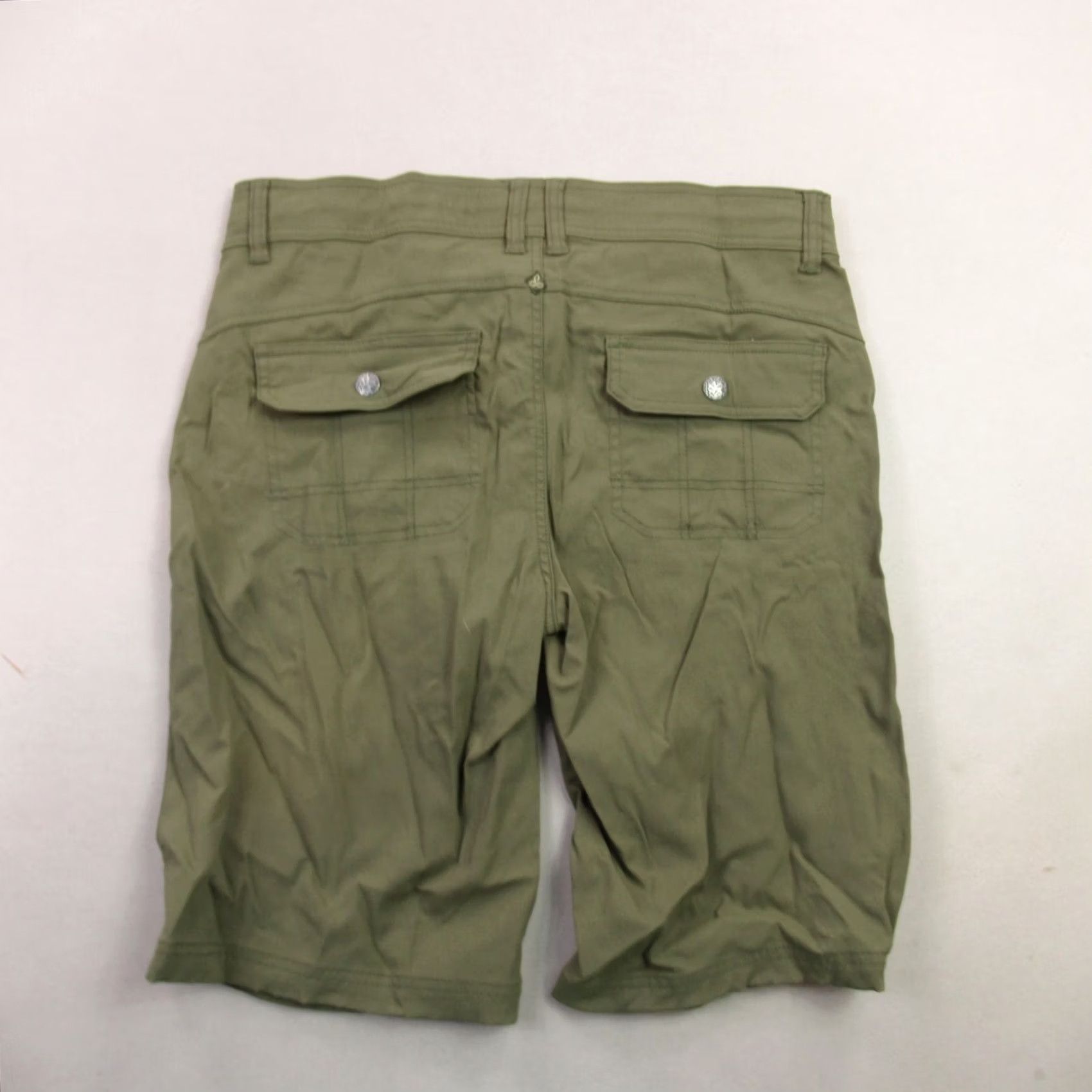 Prana prAna Shorts Womens 10 Lightweight Outdoors Pockets Green Chino Size 32" / US 10 / IT 46 - 6 Thumbnail