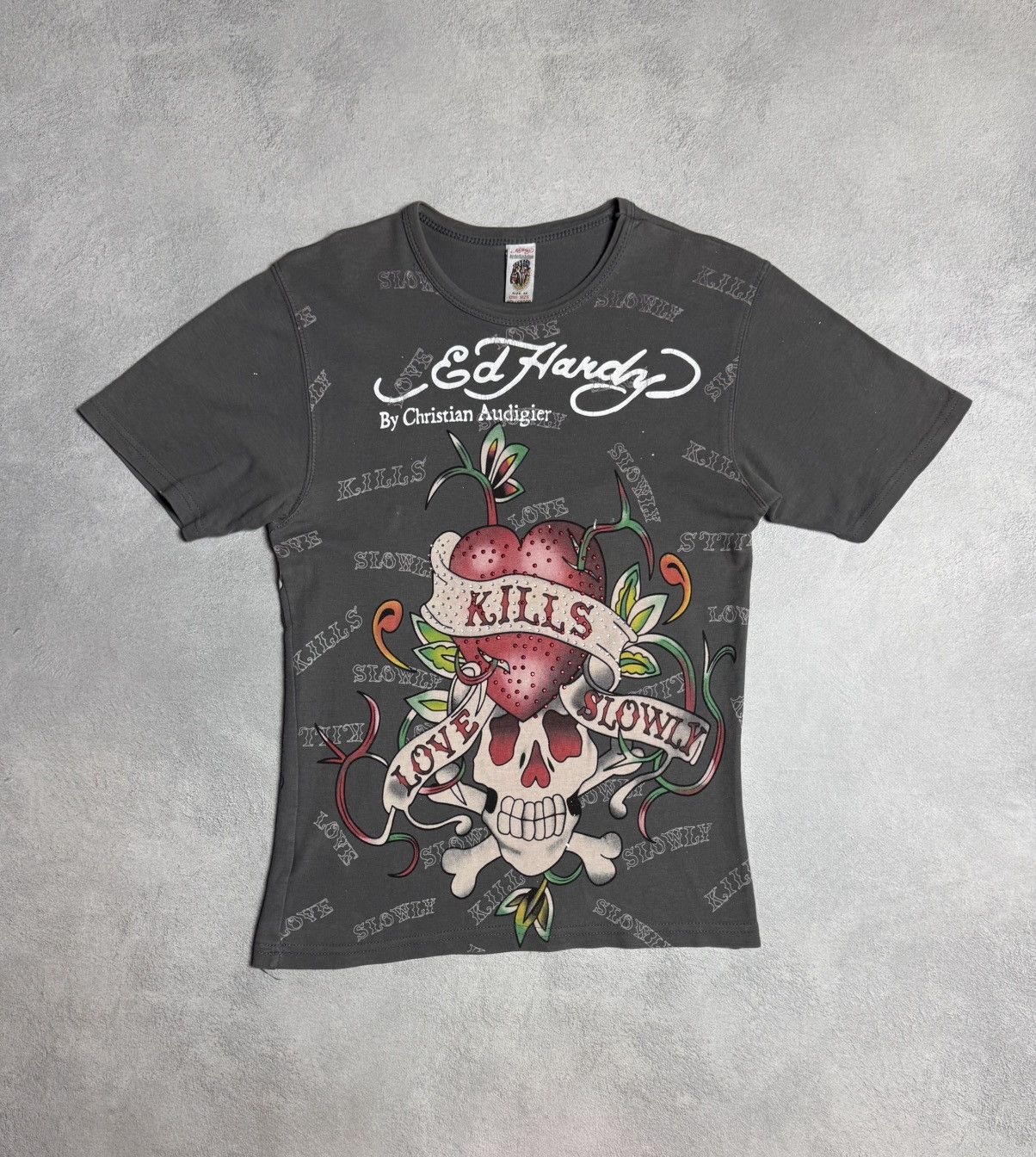 Ed Hardy Ed Hardy by Christian Audigier Big Logo T-Shirt Size M / US 6-8 / IT 42-44 - 1 Thumbnail