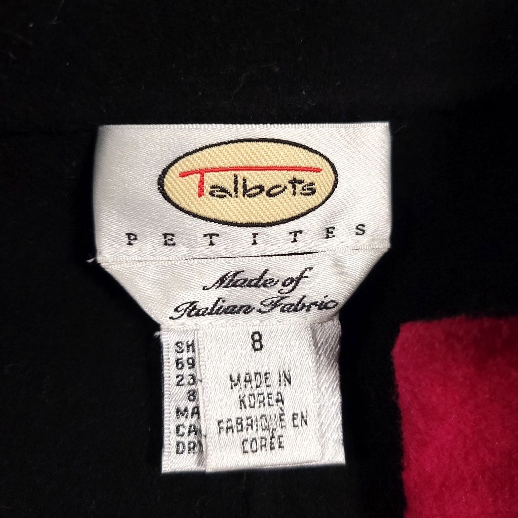 Talbots VINTAGE Talbots Jacket Womens 8 Pink Wool Cashmere Blend Petite Italian Fabric Coat Size M / US 6-8 / IT 42-44 - 6 Thumbnail