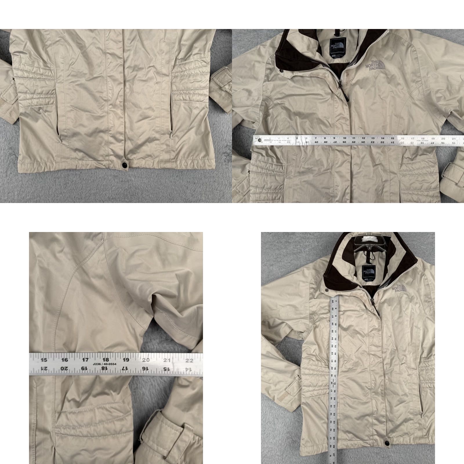 The North Face The North Face Jacket Womens L Beige Full Zip Hyvent Nylon Shell Windbreaker Regular Size Type: Jacket Ladies, Womens Size L / US 10 / IT 46 - 8 Thumbnail