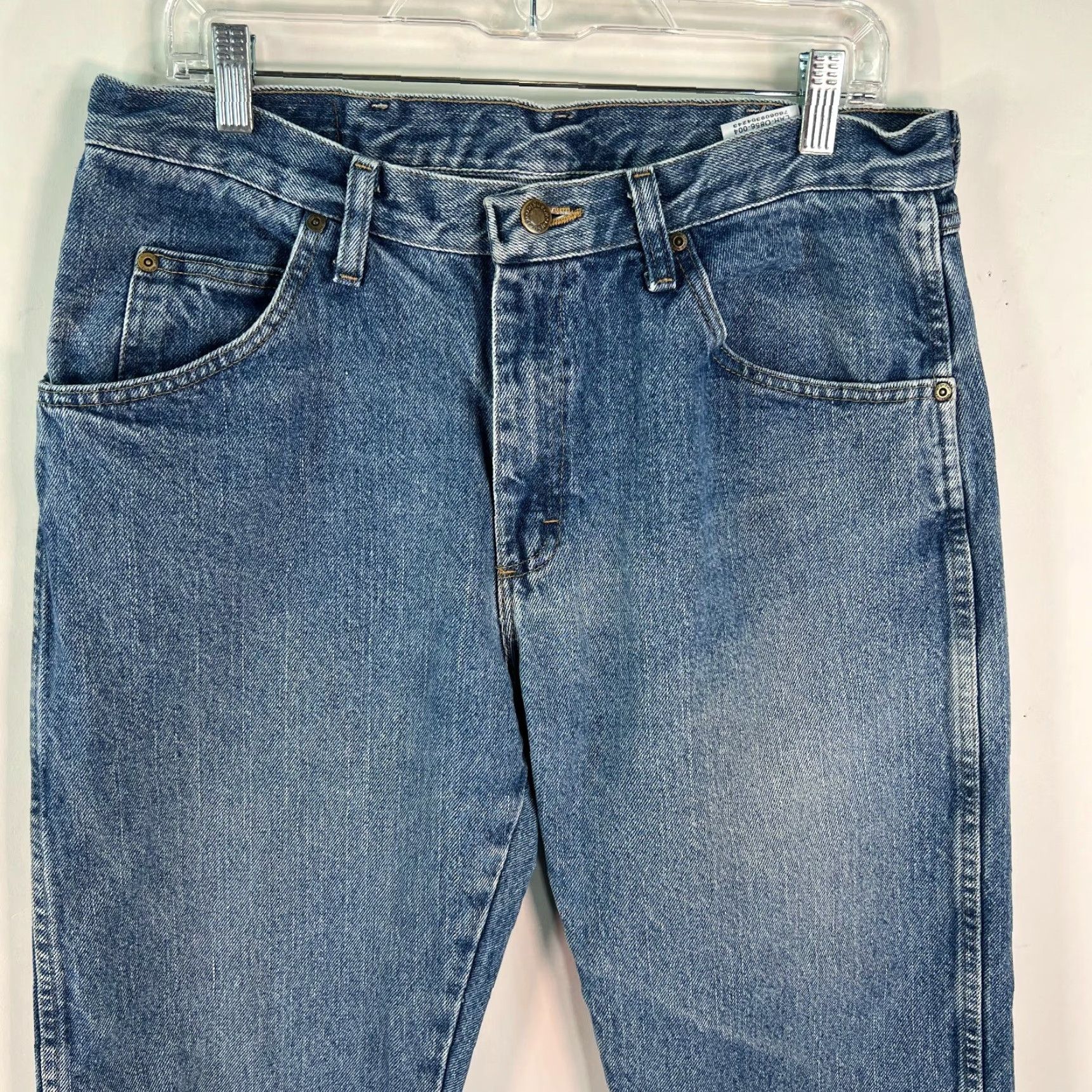 Wrangler Wrangler Mens Premium Quality Regular Fit Straight Blue Denim Jeans Size 34X29 Size US 34 / EU 50 - 3 Thumbnail