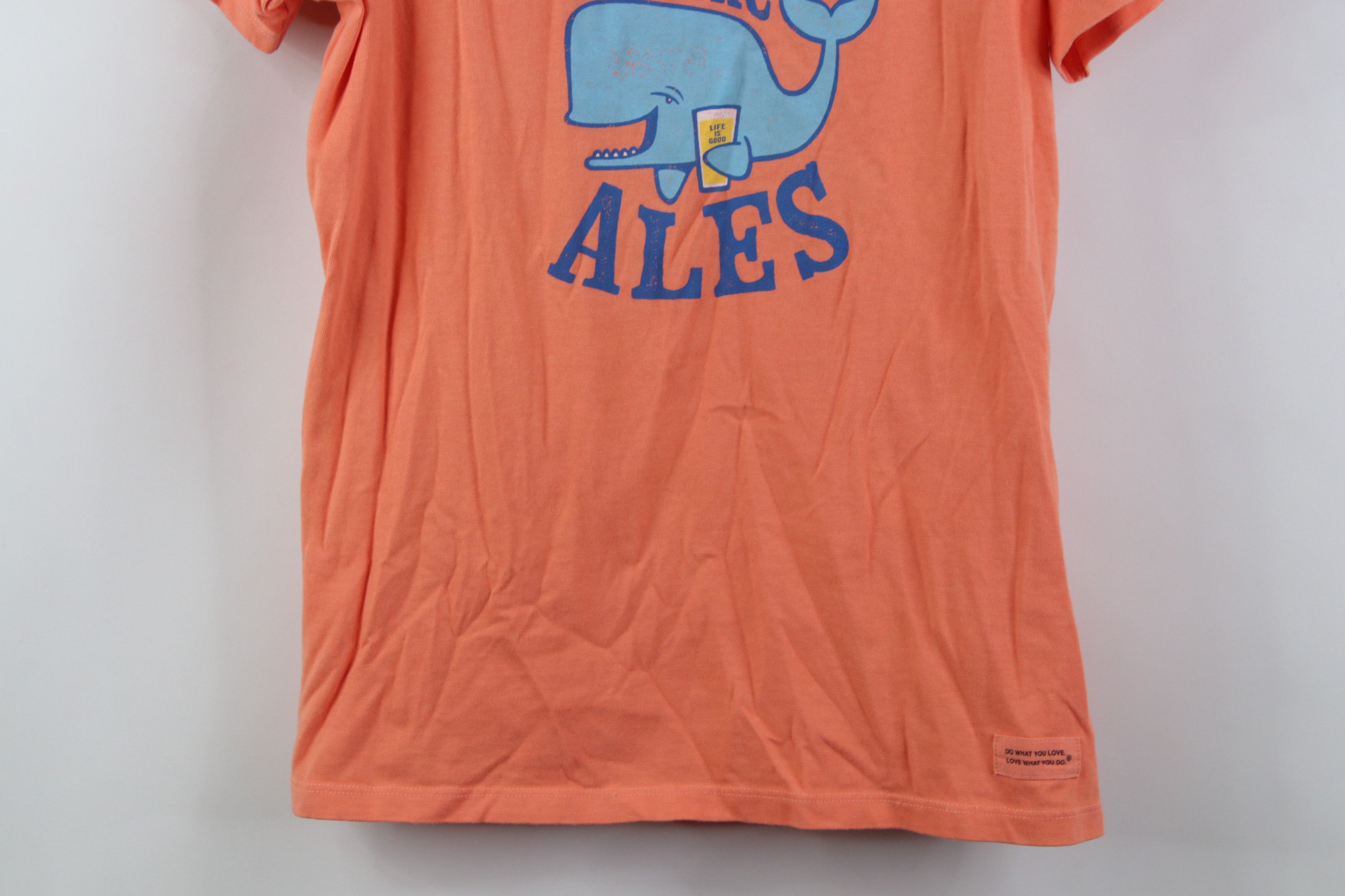 Life is Good Life Is Good Save the Ales Beer Whale Crusher T-Shirt Pink Size M / US 6-8 / IT 42-44 - 3 Thumbnail
