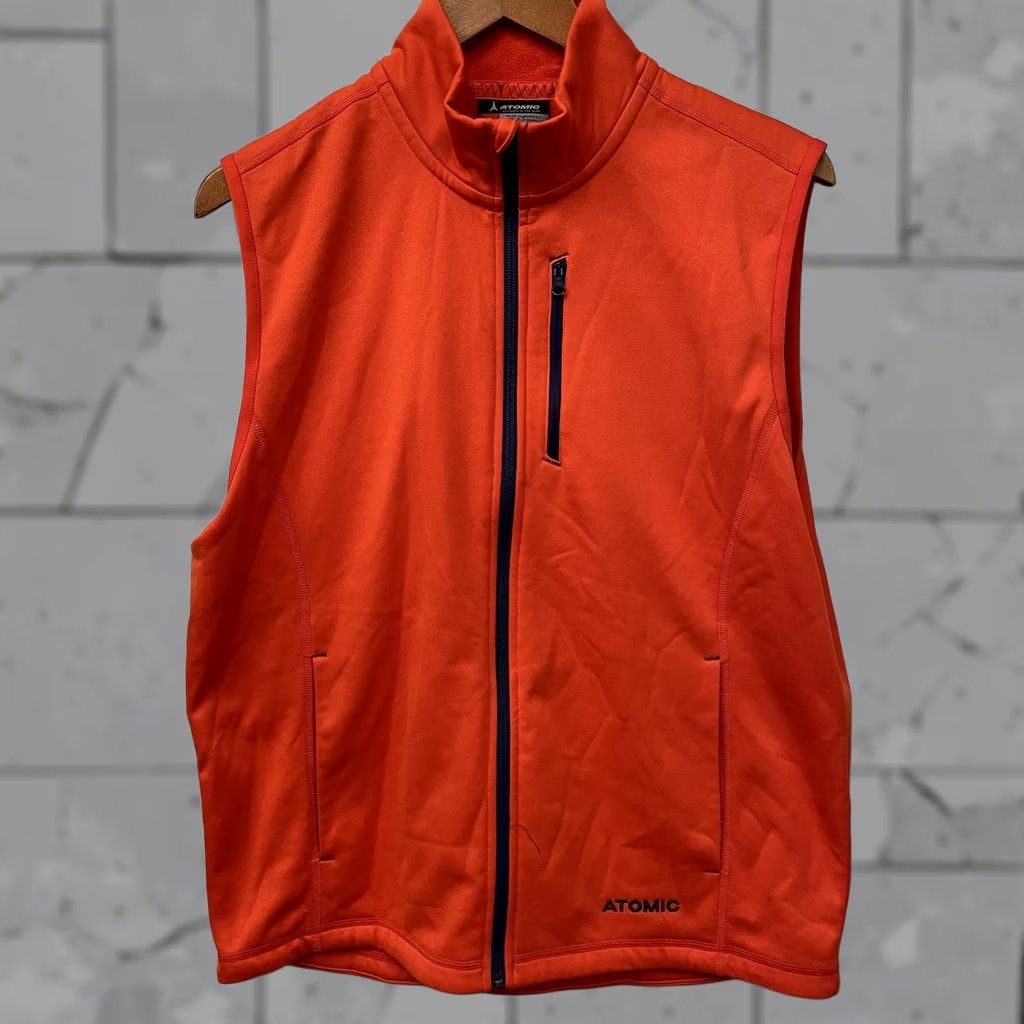 Atomic ATOMIC vest Zip-up Neon Orange Mens M Regular Polyester Jacket? Size US M / EU 48-50 / 2 - 1 Thumbnail