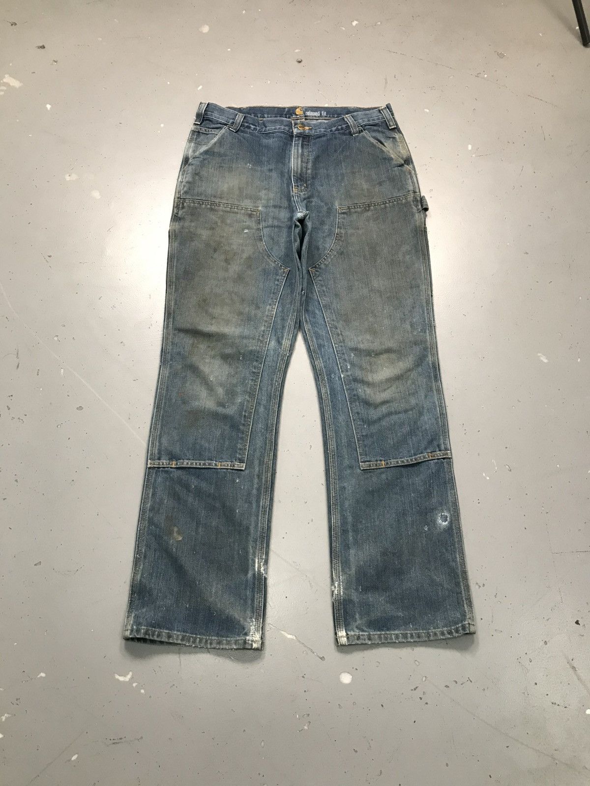 Carhartt Vintage Carhartt dusty double knee workwear denim Size US 36 / EU 52 - 1 Thumbnail