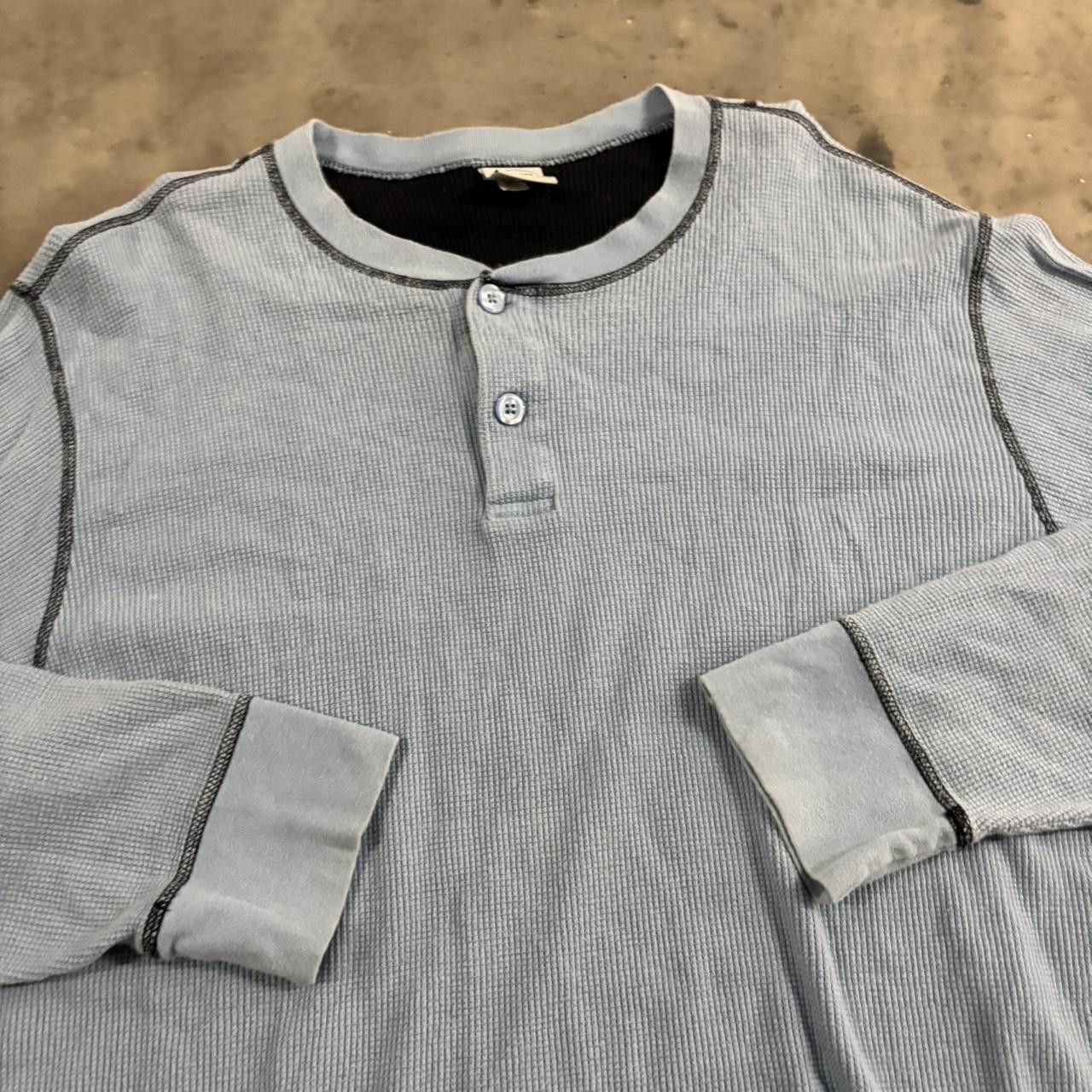 Vintage Crazy Vintage Y2K/2000s Grunge Light Blue Skater Essential Thermal! Size 2XL Size US XXL / EU 58 / 5 - 3 Thumbnail