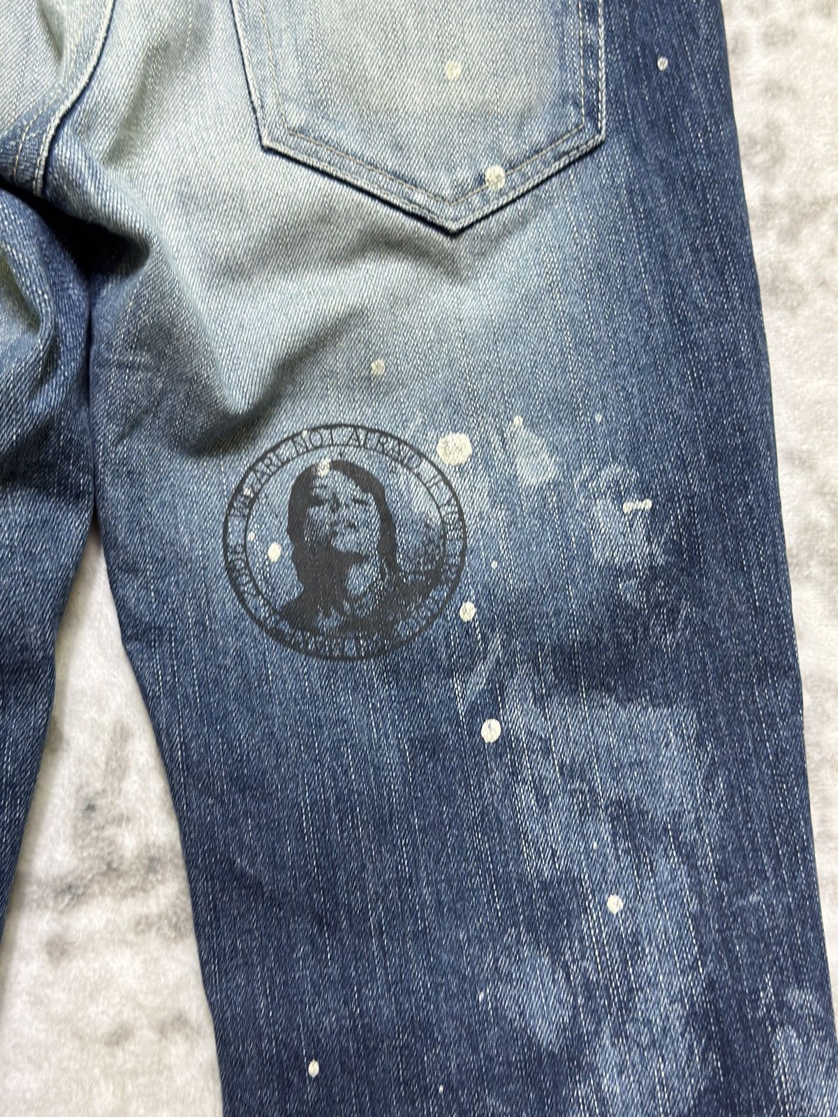 Vanquish Vintage Vanquish Distressed Paint Splatter Flared Low Rise Size US 30 / EU 46 - 12 Thumbnail