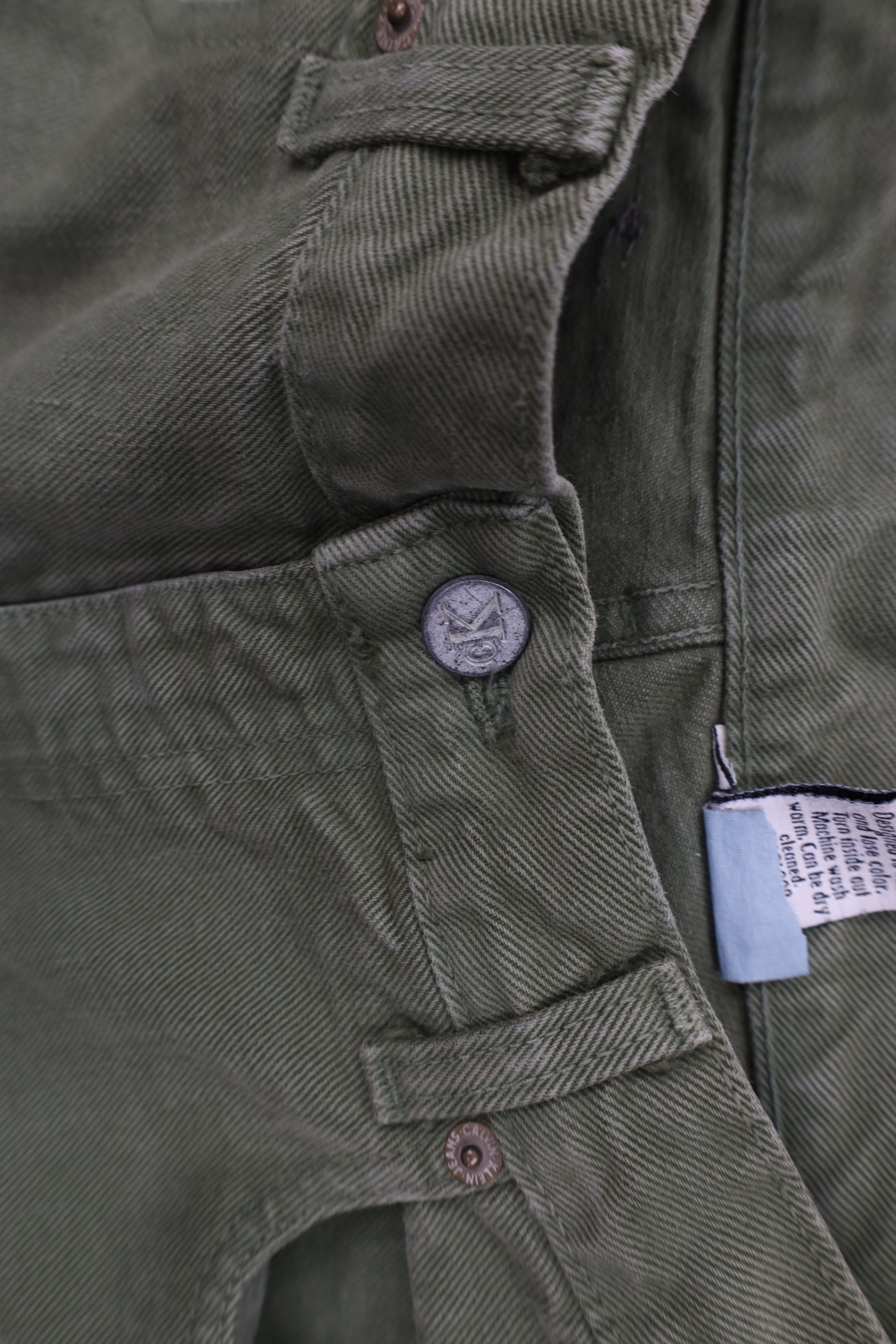 Calvin Klein Vintage 90s Calvin Klein Fit Tapered Leg Jeans Green USA Size US 30 / EU 46 - 9 Thumbnail