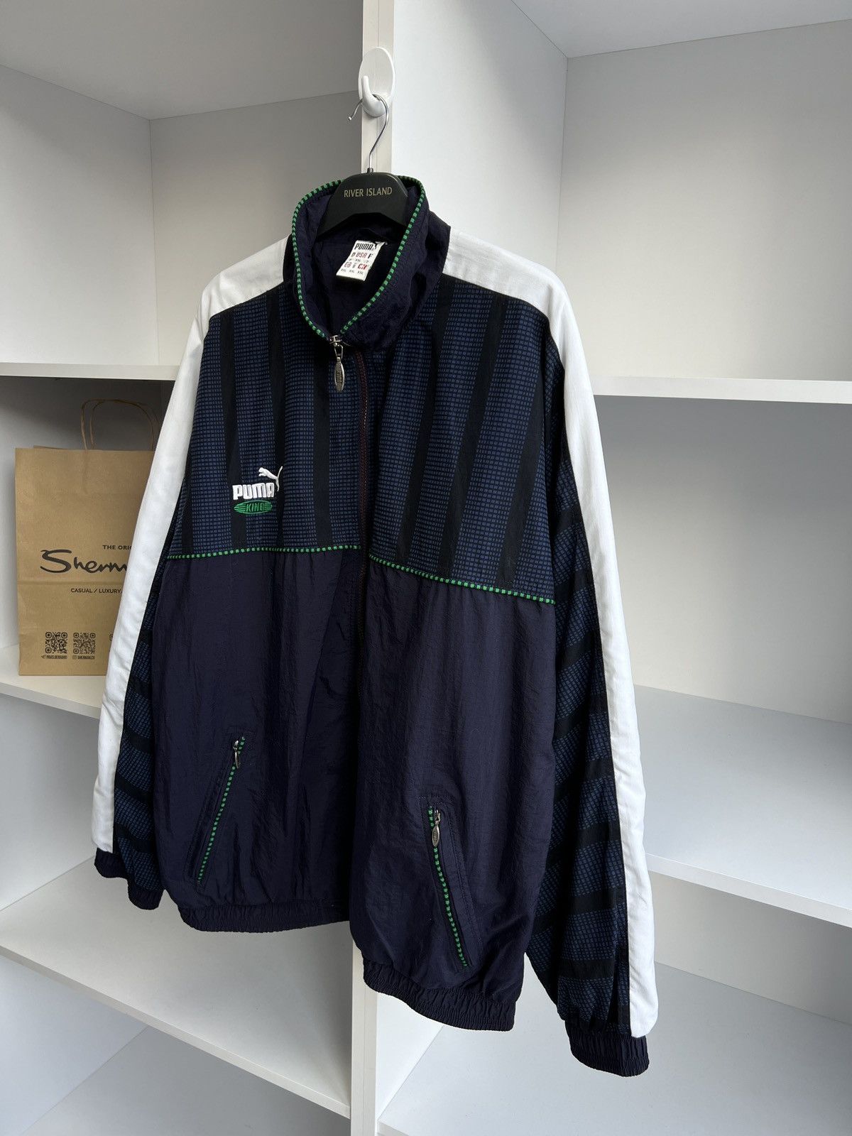 Puma × Vintage Vintage Puma Y2k Streetwear Denim Navy Suit Size US XXL / EU 58 / 5 - 10 Thumbnail