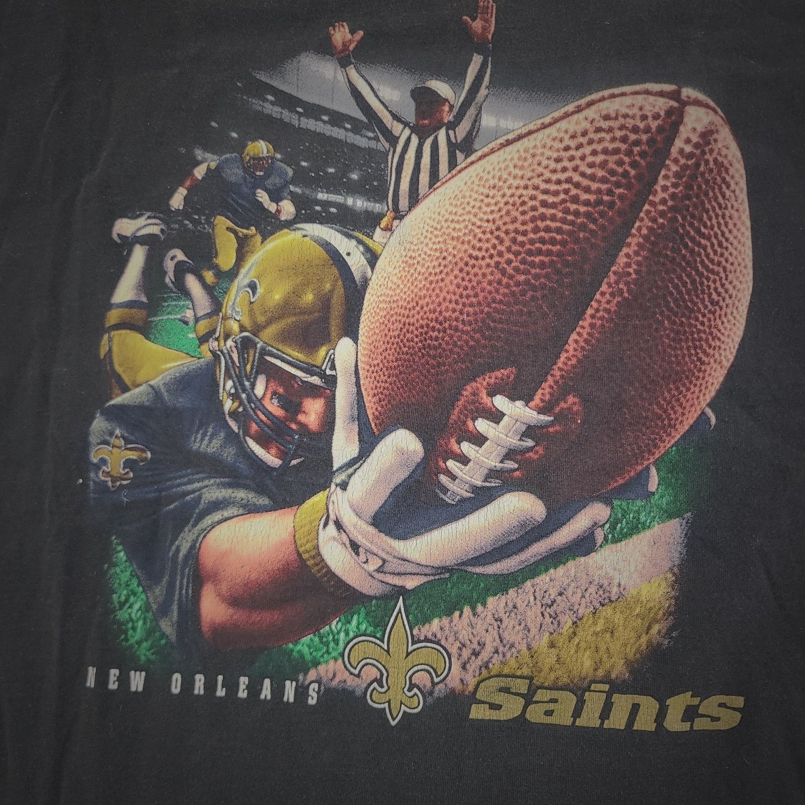 NFL Vintage 90s New Orleans Saints NFL Touchdown Men’s Shirt 2XL Size US XXL / EU 58 / 5 - 2 Thumbnail