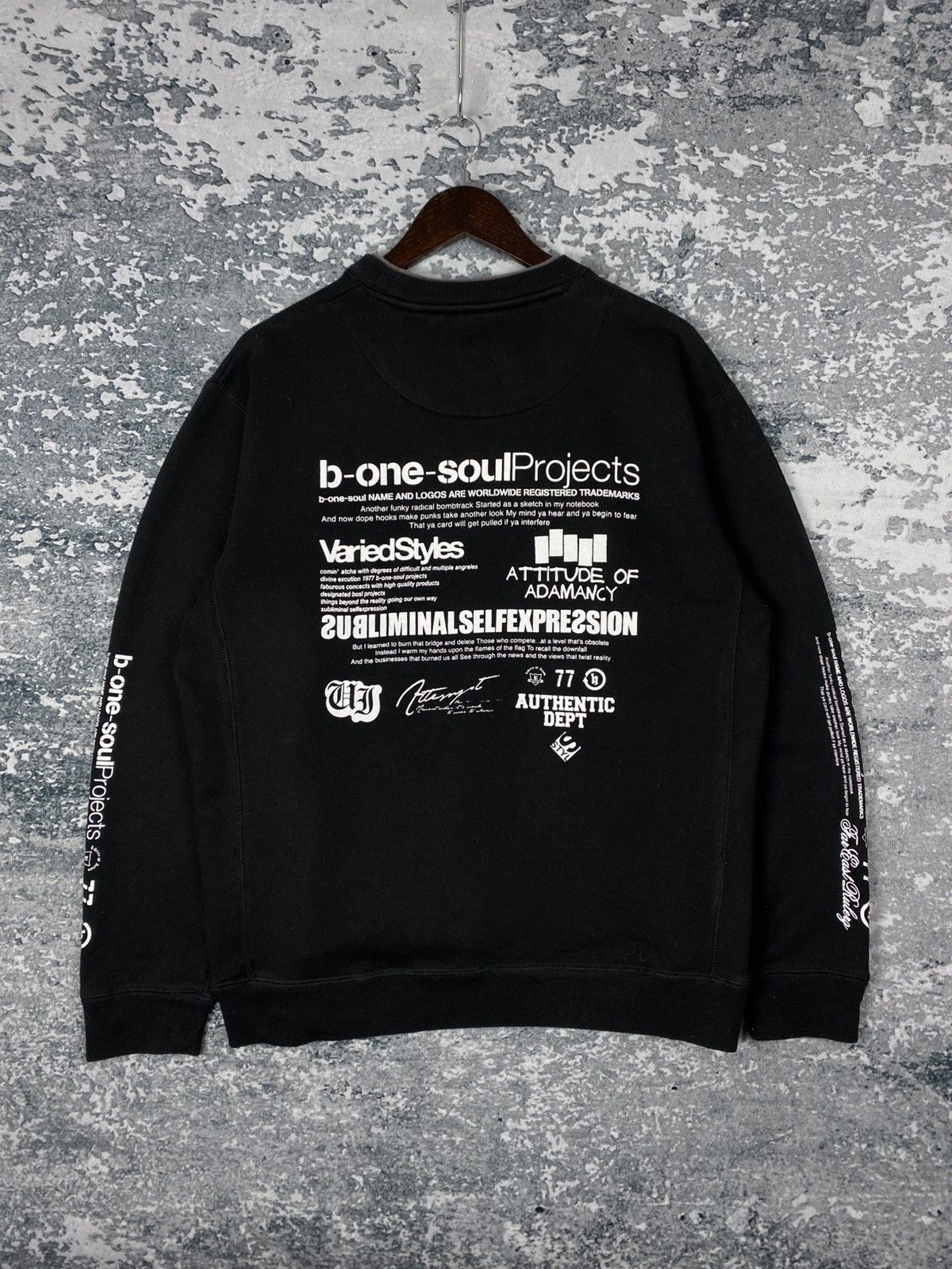 Designer Vintage B-One-Soul Project Crewneck Sweatshirts Size US L / EU 52-54 / 3 - 8 Thumbnail