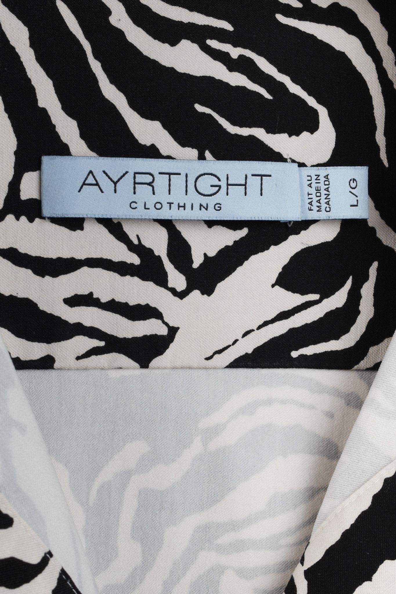 Other Ayrtight Black and Beige Zebra Print Swing Coat Size L / US 10 / IT 46 - 4 Thumbnail
