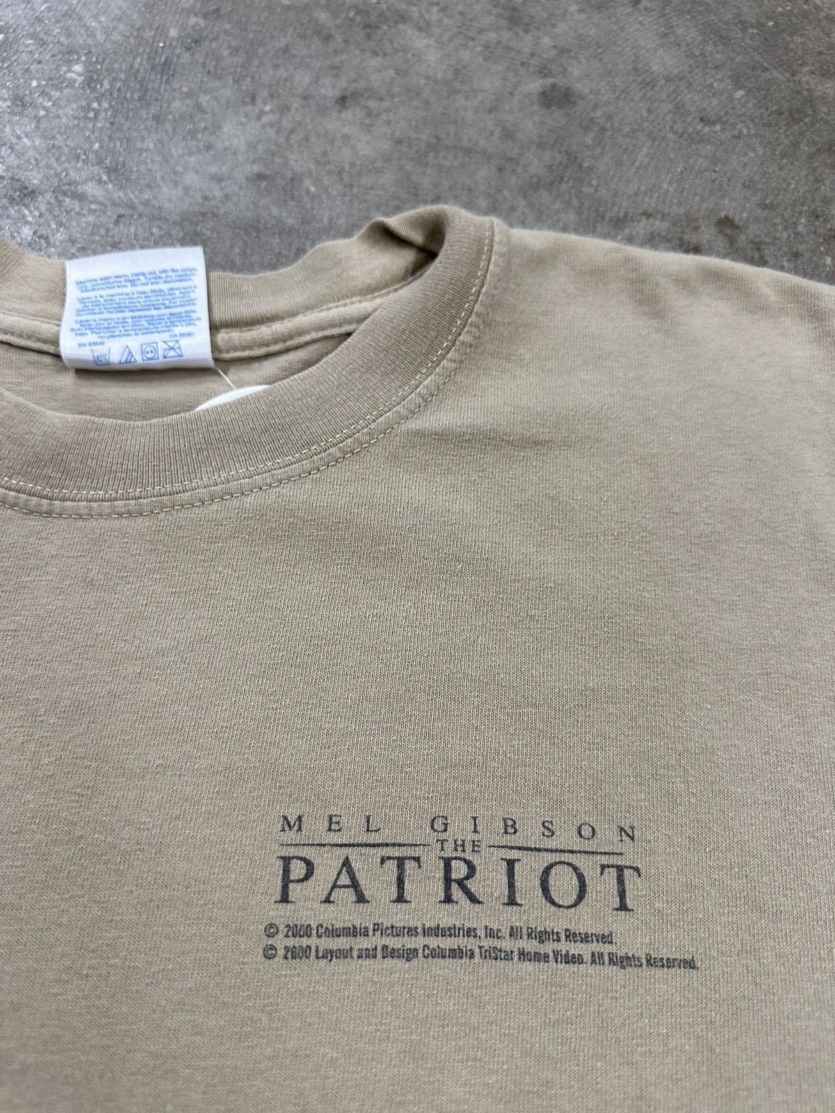 Vintage Crazy Y2K The Patriot Mel Gibson Movie Promo T-Shirt RARE Size US L / EU 52-54 / 3 - 4 Thumbnail