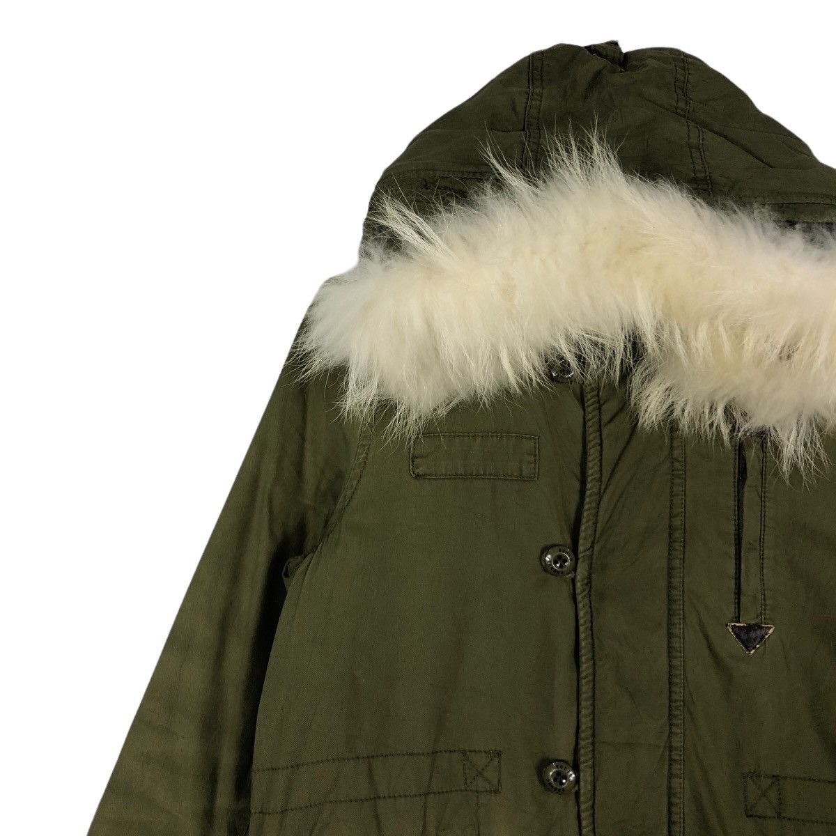 Japanese Brand 🔥Fish Tail Parka Jacket Punk Design Rodeo Crowns Mink Fur Size US M / EU 48-50 / 2 - 5 Thumbnail