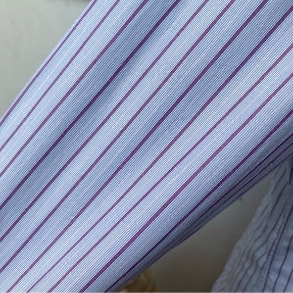 Just Cavalli Just Cavalli Pinstriped Hidden Button Shirt Made in Italy Size US L / EU 52-54 / 3 - 5 Thumbnail