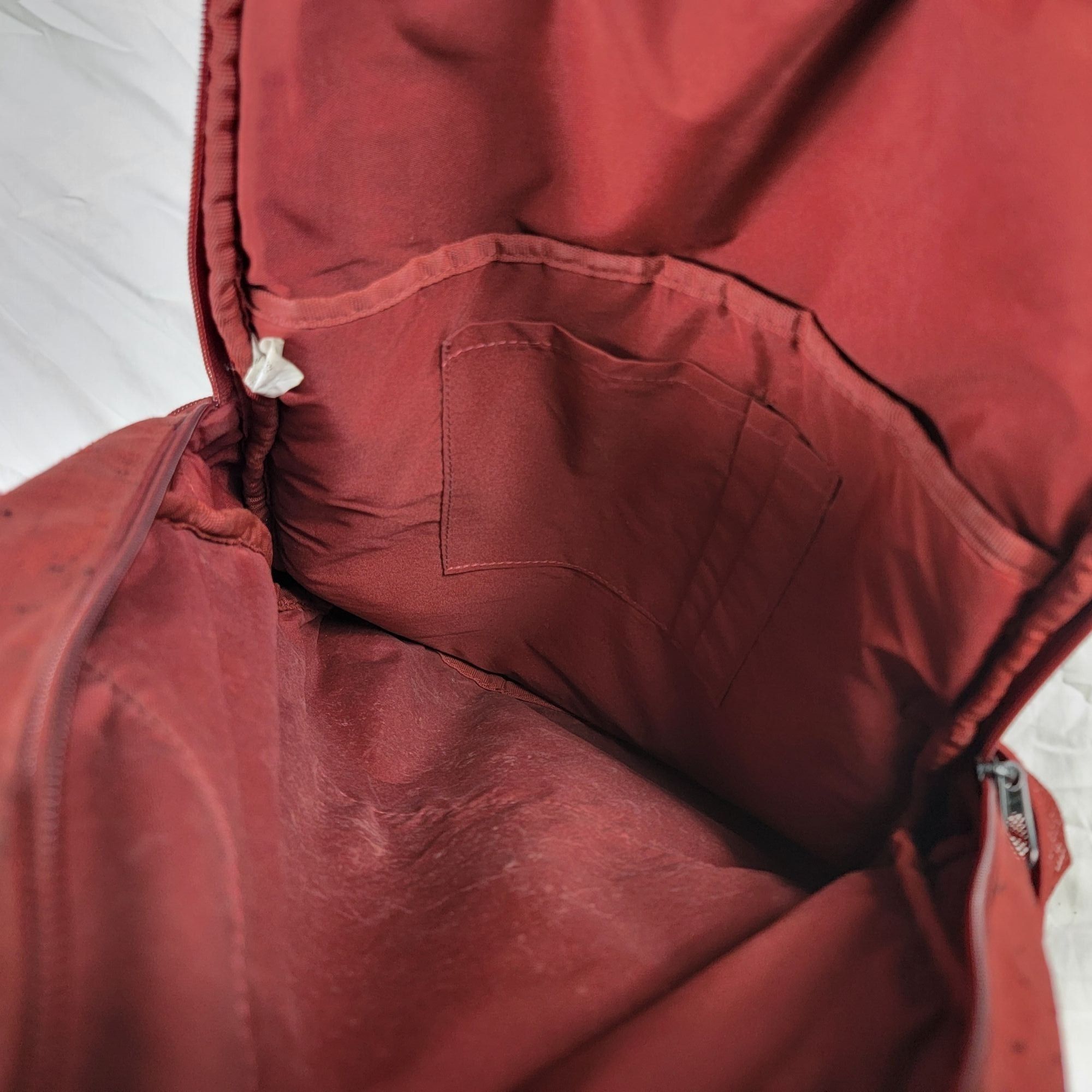 Nike Nike Brasilia Slub Training Backpack Red Black Outdoors Camp Size ONE SIZE - 7 Thumbnail