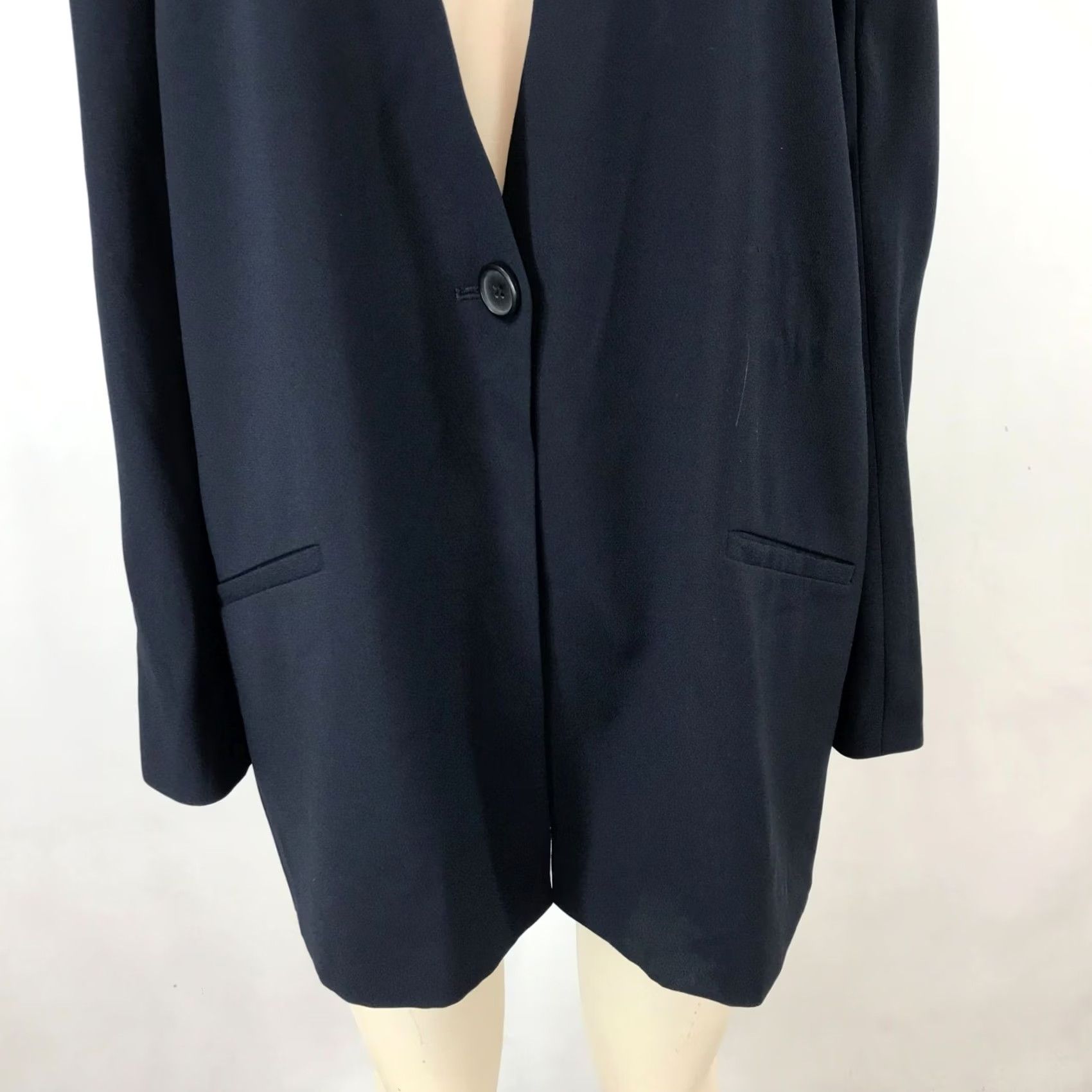 Madewell MADEWELL Women's Blazer Blue Long Sleeve Lined Jacket 12 Size XL / US 12-14 / IT 48-50 - 3 Thumbnail