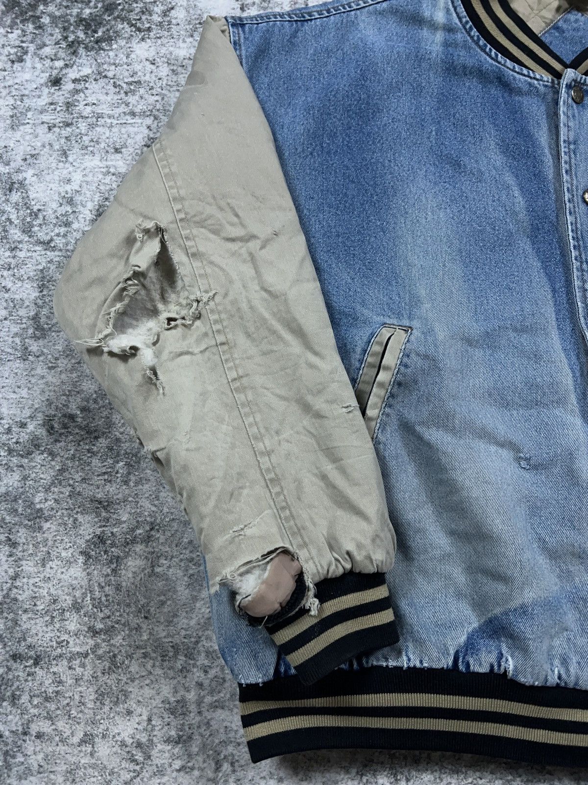 Disney × Vintage Vintage Disney Tigger Denim Varsity Bomber Jacket Size US XXL / EU 58 / 5 - 8 Thumbnail
