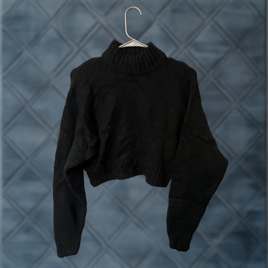 Vintage ARITZIA Wilfred Free Isabelli Sweater Small Sweater Black 100% Merino Wool Knit Pullover Womens Size S / US 4 / IT 40 - 1 Thumbnail