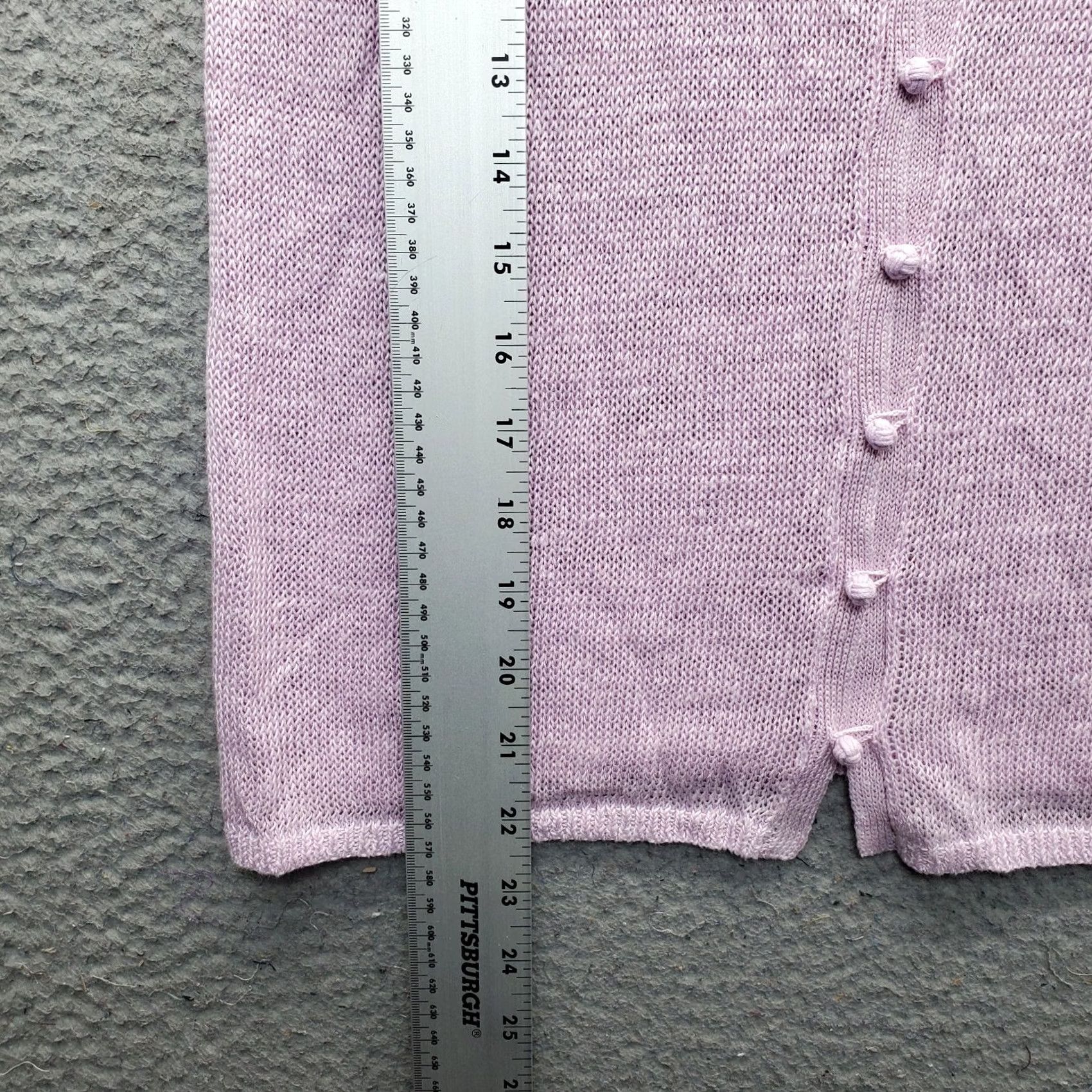 J. Jill J. Jill Knit Cardigan Top Womens Small Purple Classic Short Sleeve Button Front Size S / US 4 / IT 40 - 3 Thumbnail