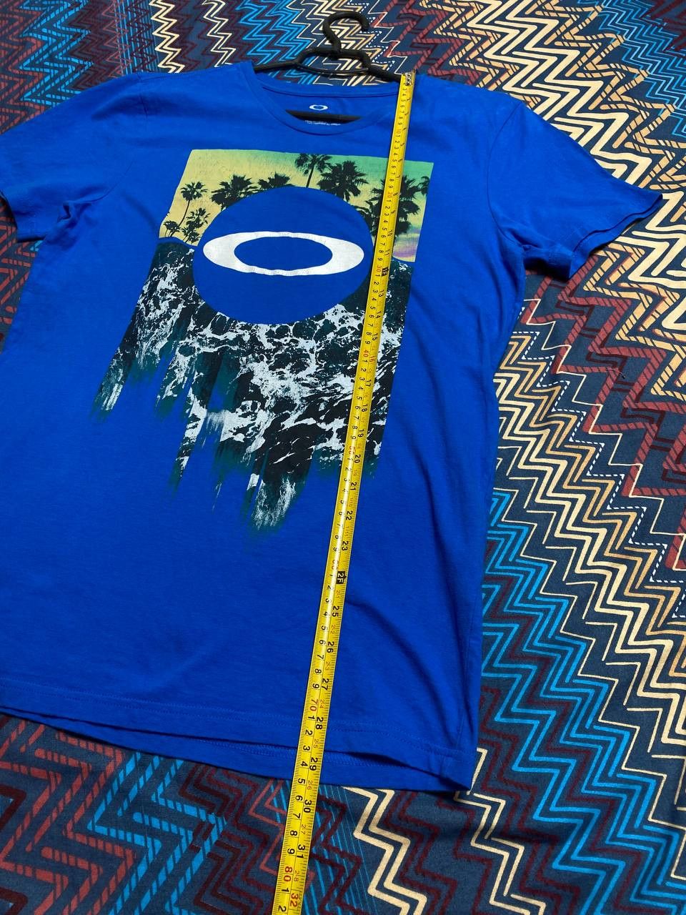 Oakley Streetwear T-Shirt Oakley big logo blue Y2K Vintage Size US L / EU 52-54 / 3 - 14 Thumbnail