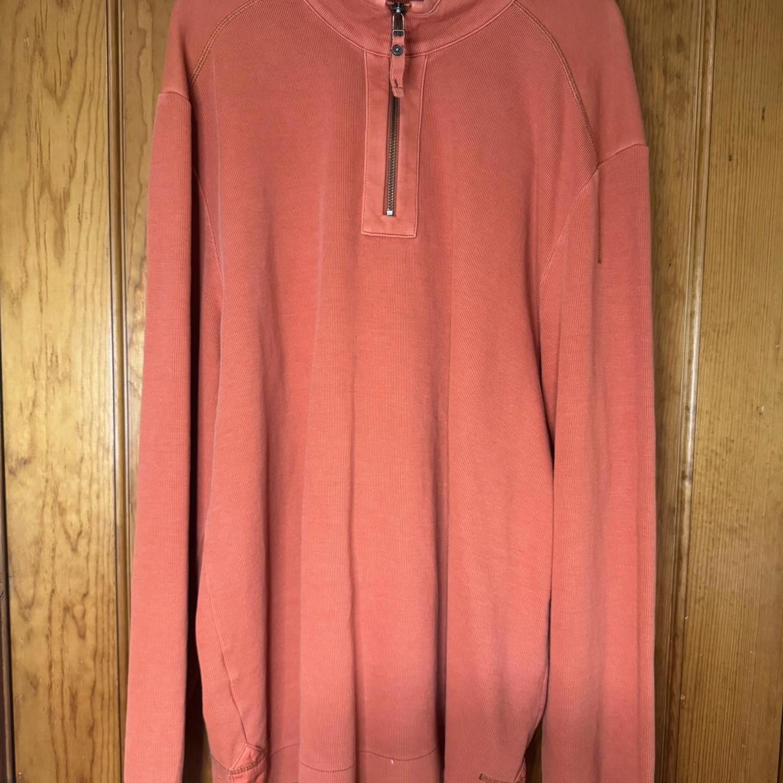 Tommy Bahama Tommy Bahama orange quarter zip sweatshirt Size US XL / EU 56 / 4 - 1 Thumbnail