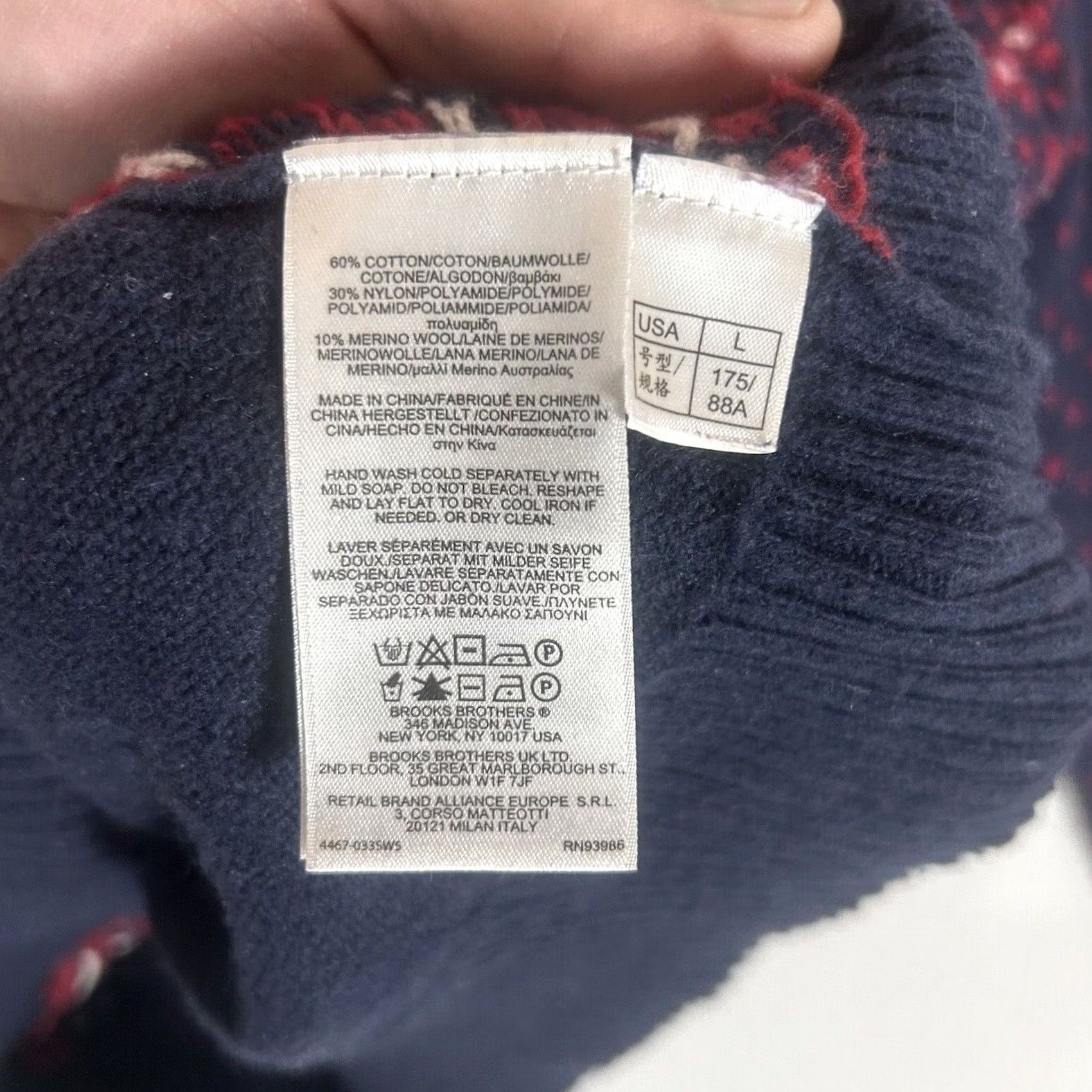 Brooks Brothers Brooks Brothers Red Fleece Sweater Juniors Large Long Sleeve Knit Purple L/S Size L / US 10 / IT 46 - 4 Thumbnail
